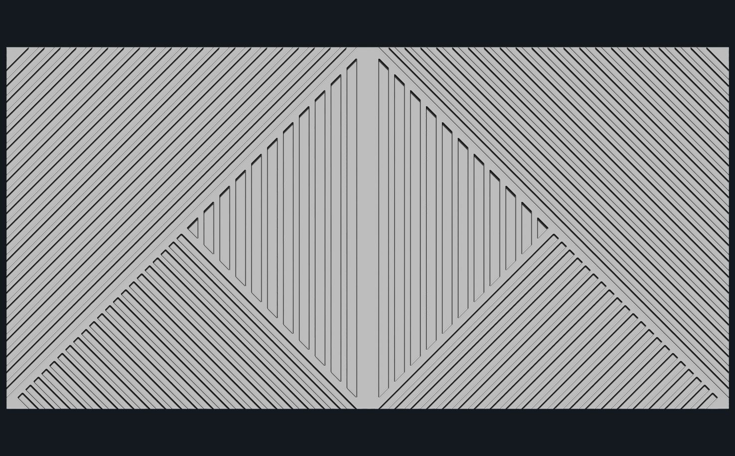 panel for CNC wood carving 3D model_3