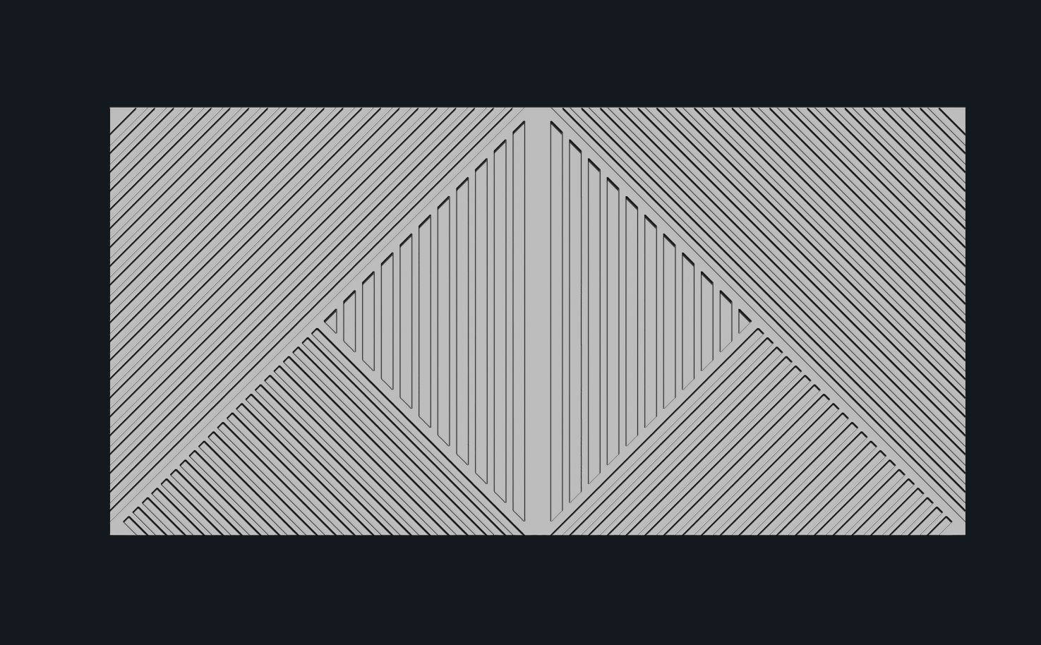 panel for CNC wood carving 3D model_2