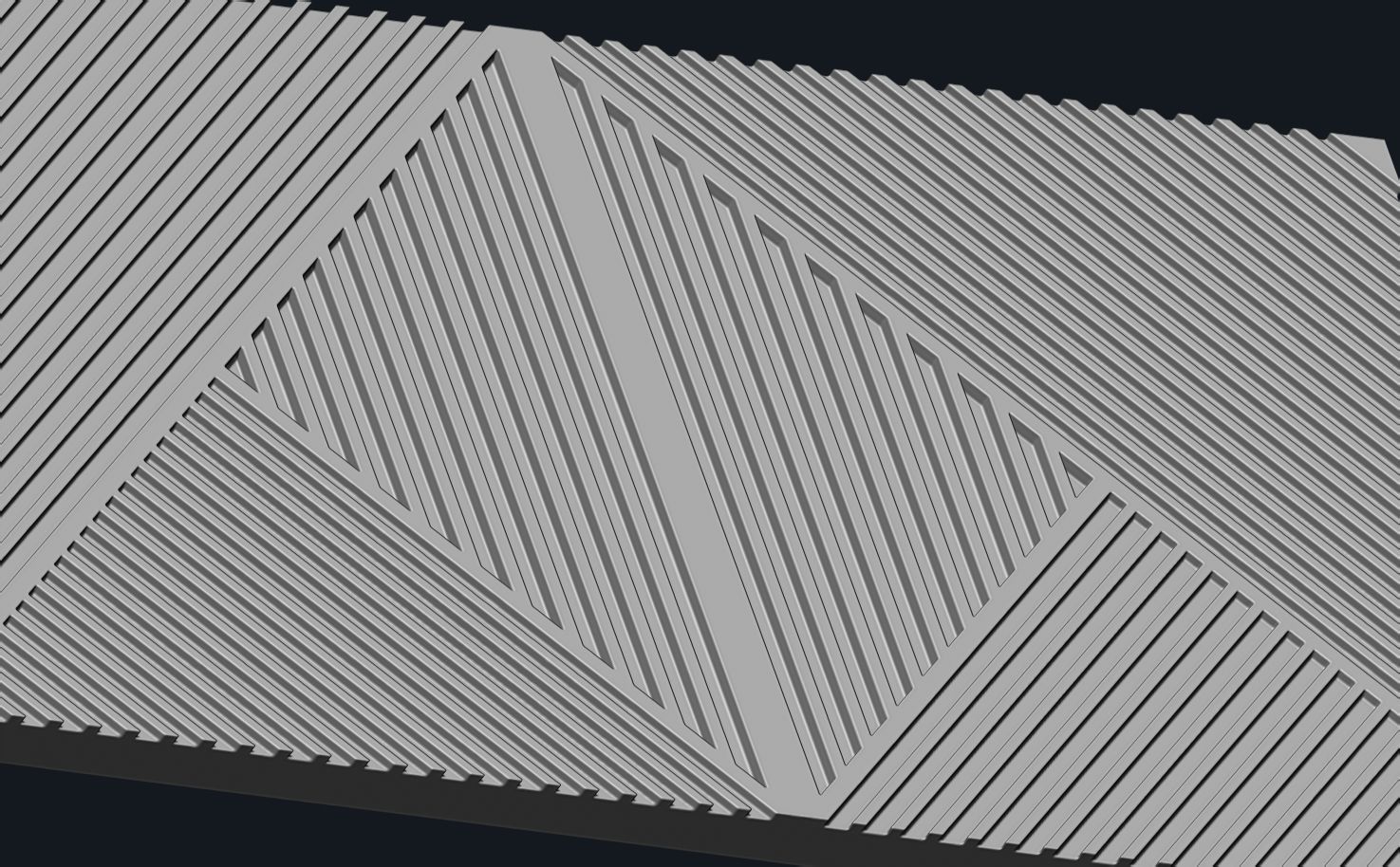 panel for CNC wood carving 3D model_8