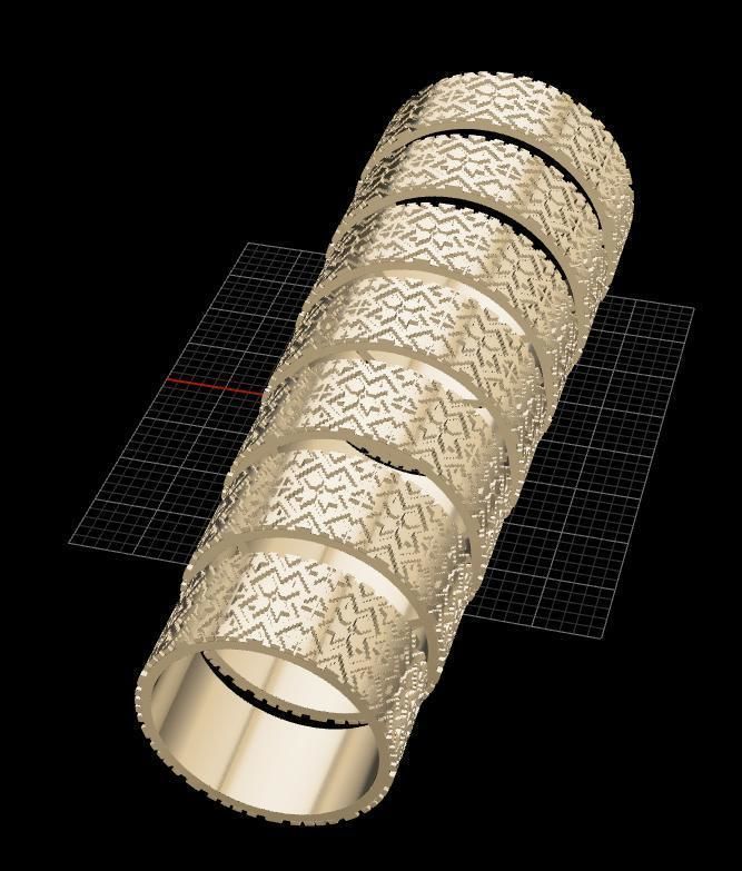 Engagement ring 3D print model_7