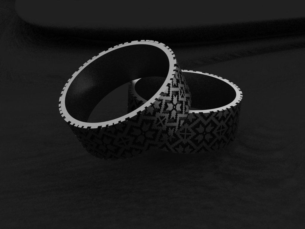 Engagement ring 3D print model_2