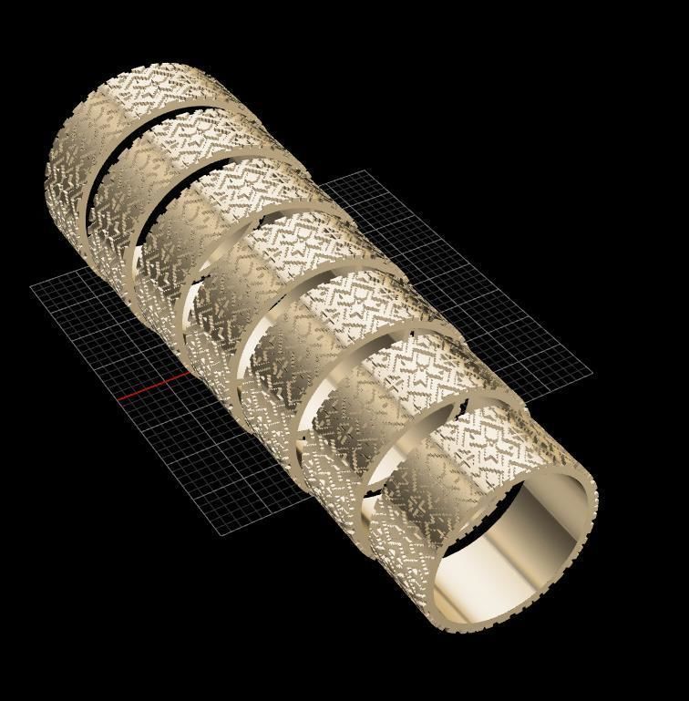 Engagement ring 3D print model_8