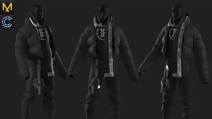 Outfit Male OBJ mtl FBX ZPRJ