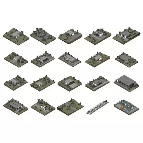 20 Public buildings - Revit 3D model