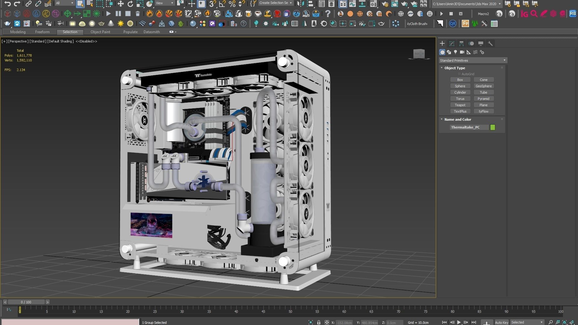 Thermaltake Core P6 Tempered 3D model_35
