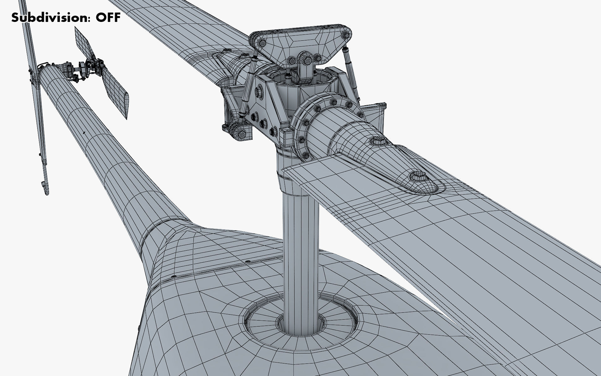 Generic Light Helicopter M 1 3D model_35