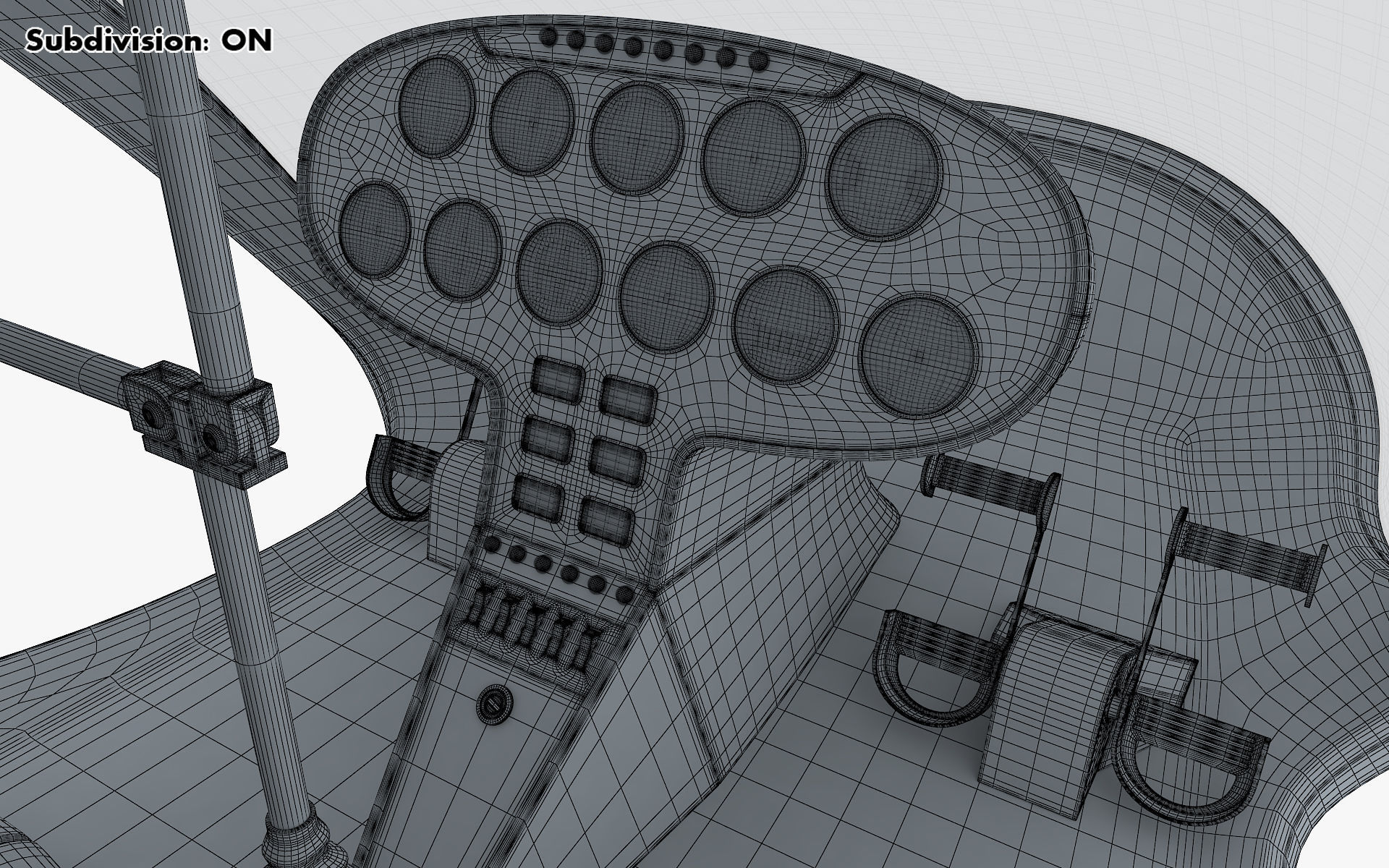 Generic Light Helicopter M 1 3D model_48