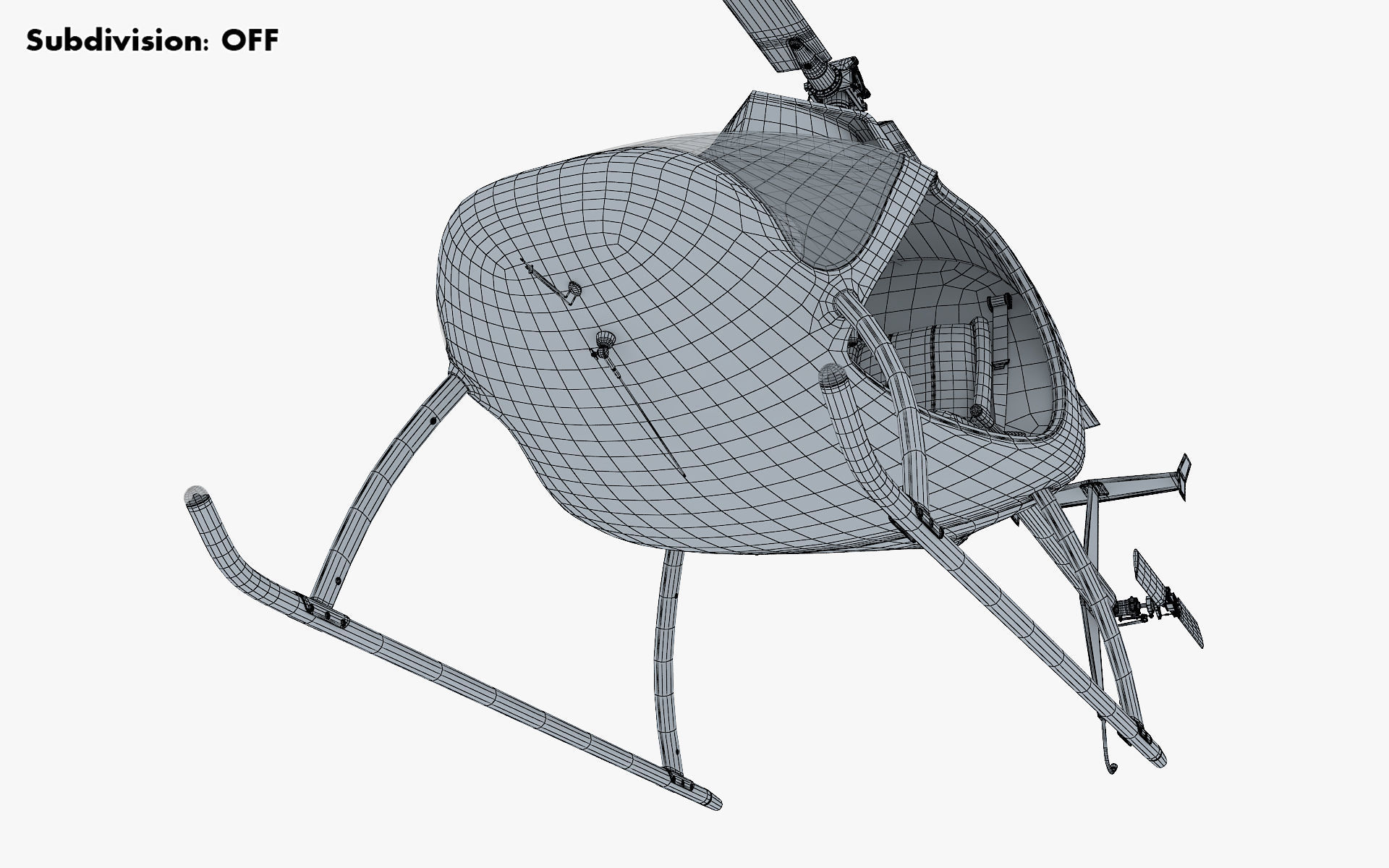 Generic Light Helicopter M 1 3D model_33