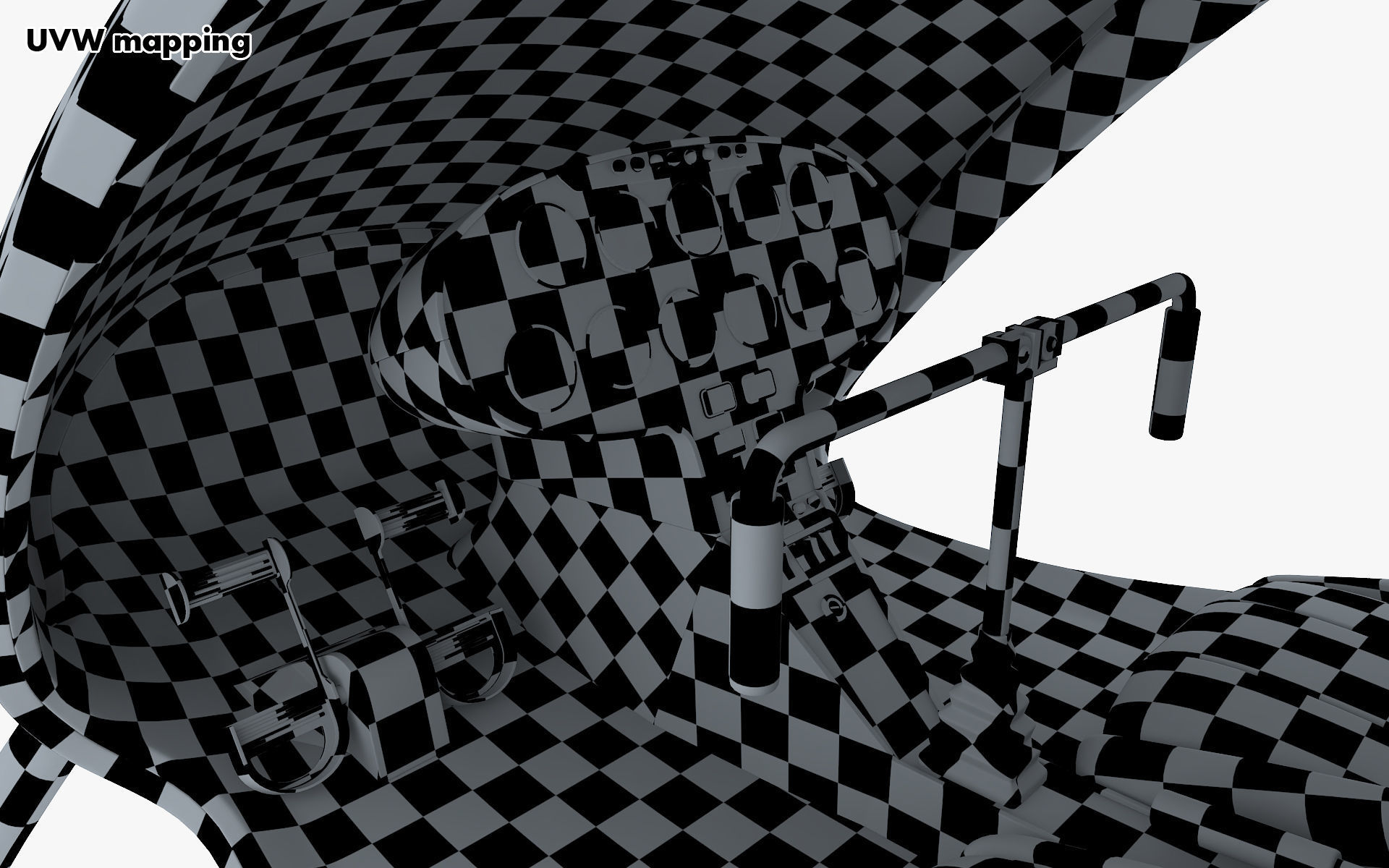 Generic Light Helicopter M 1 3D model_56