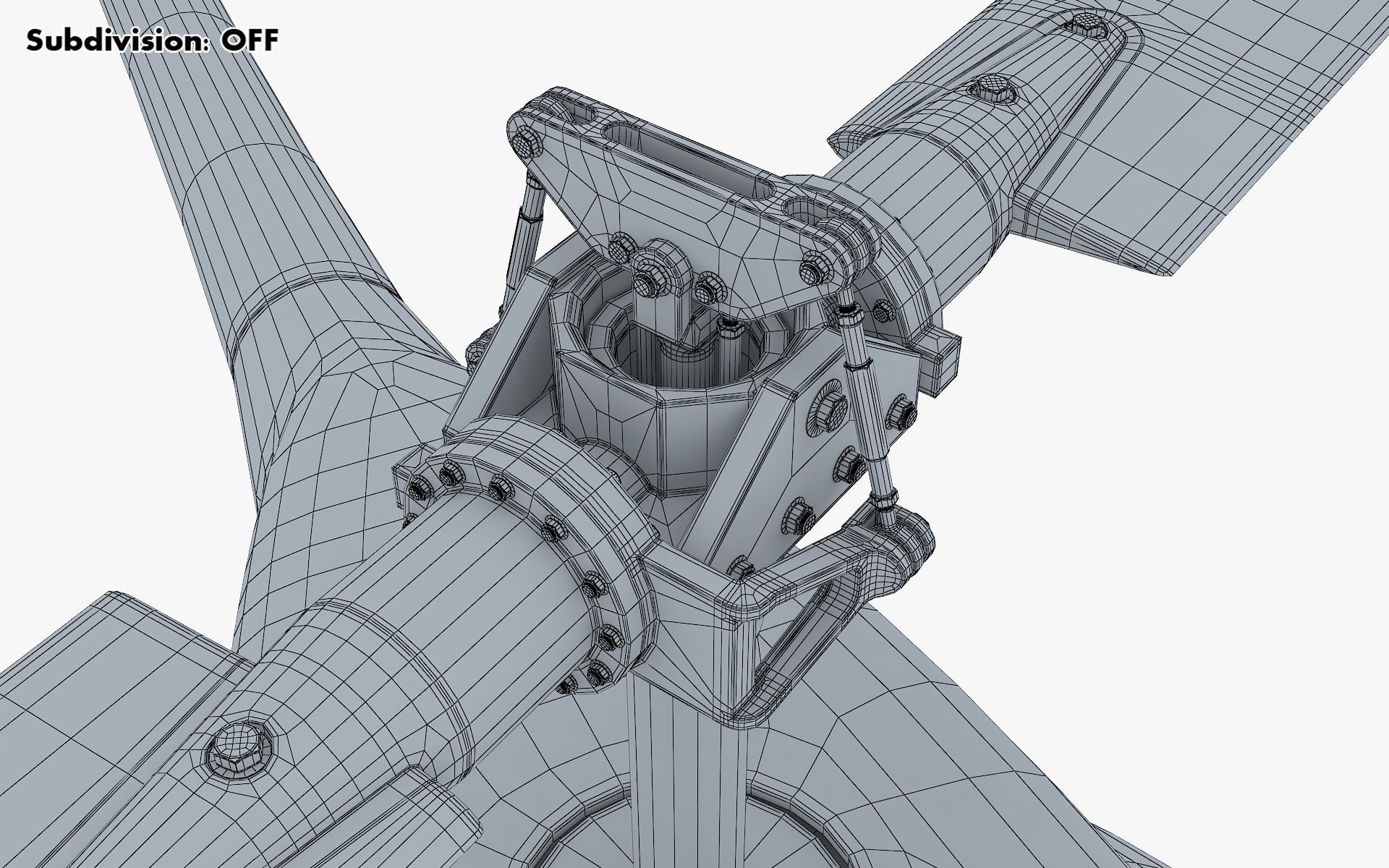 Generic Light Helicopter M 1 3D model_39