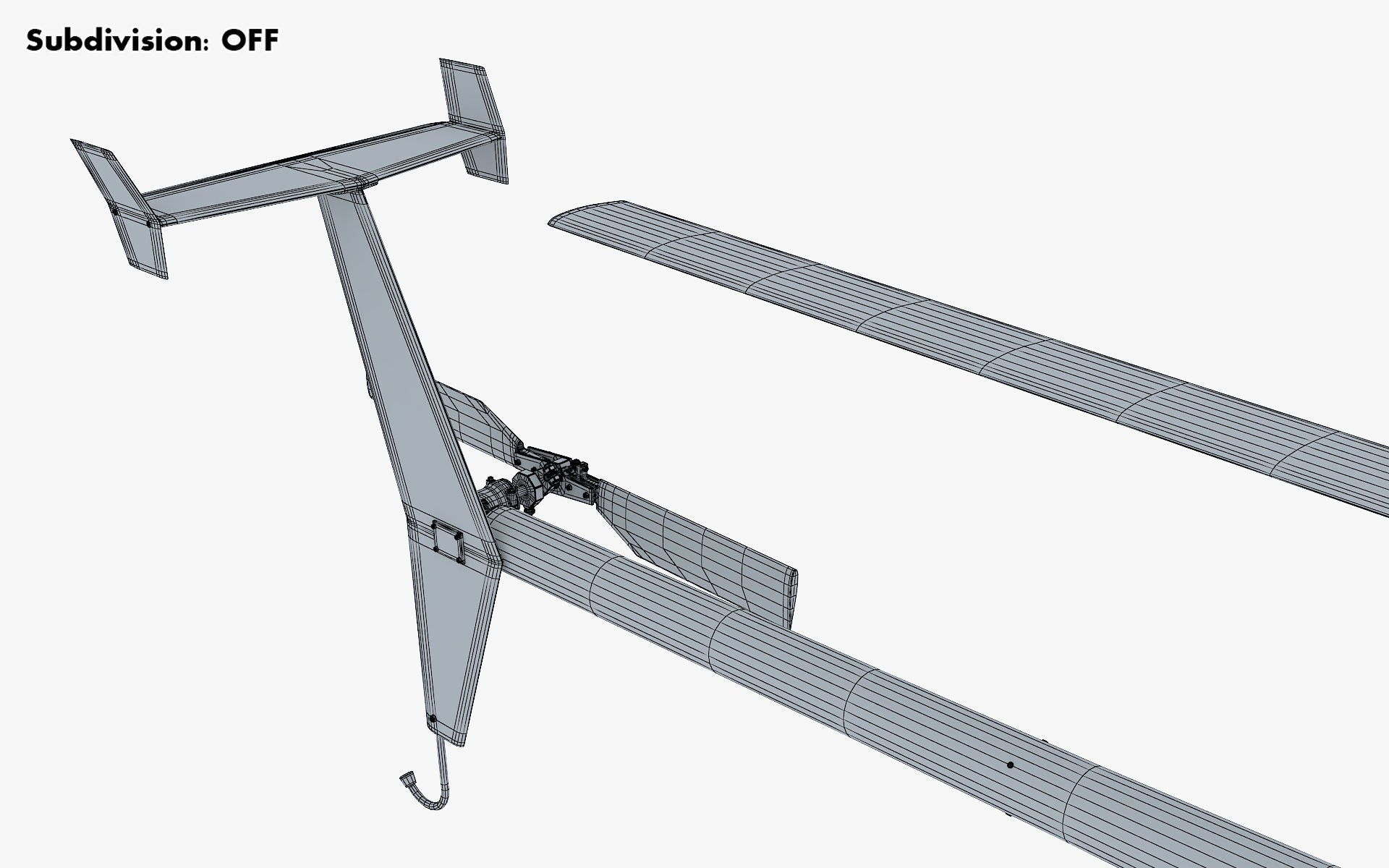 Generic Light Helicopter M 1 3D model_45