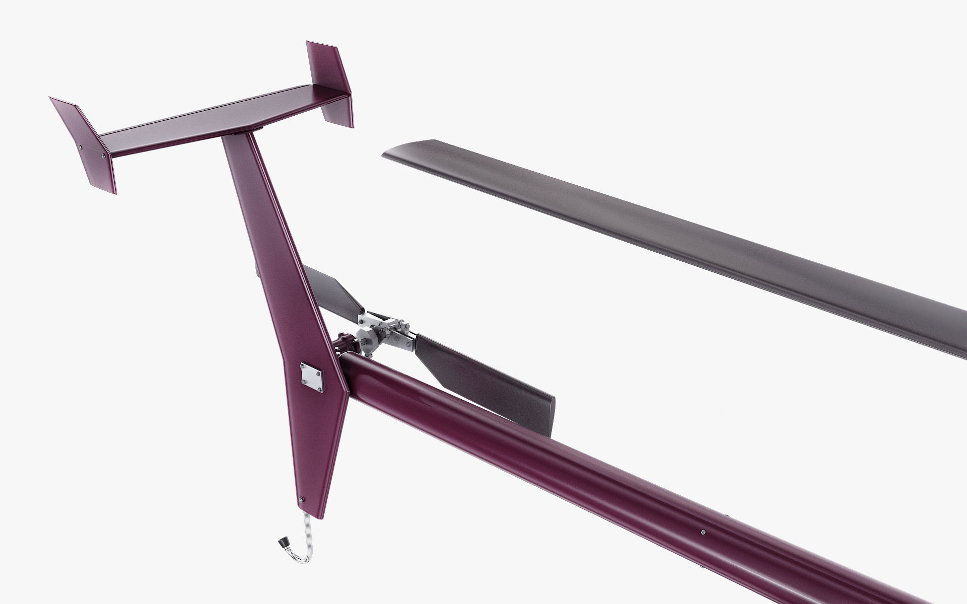 Generic Light Helicopter M 1 3D model_13