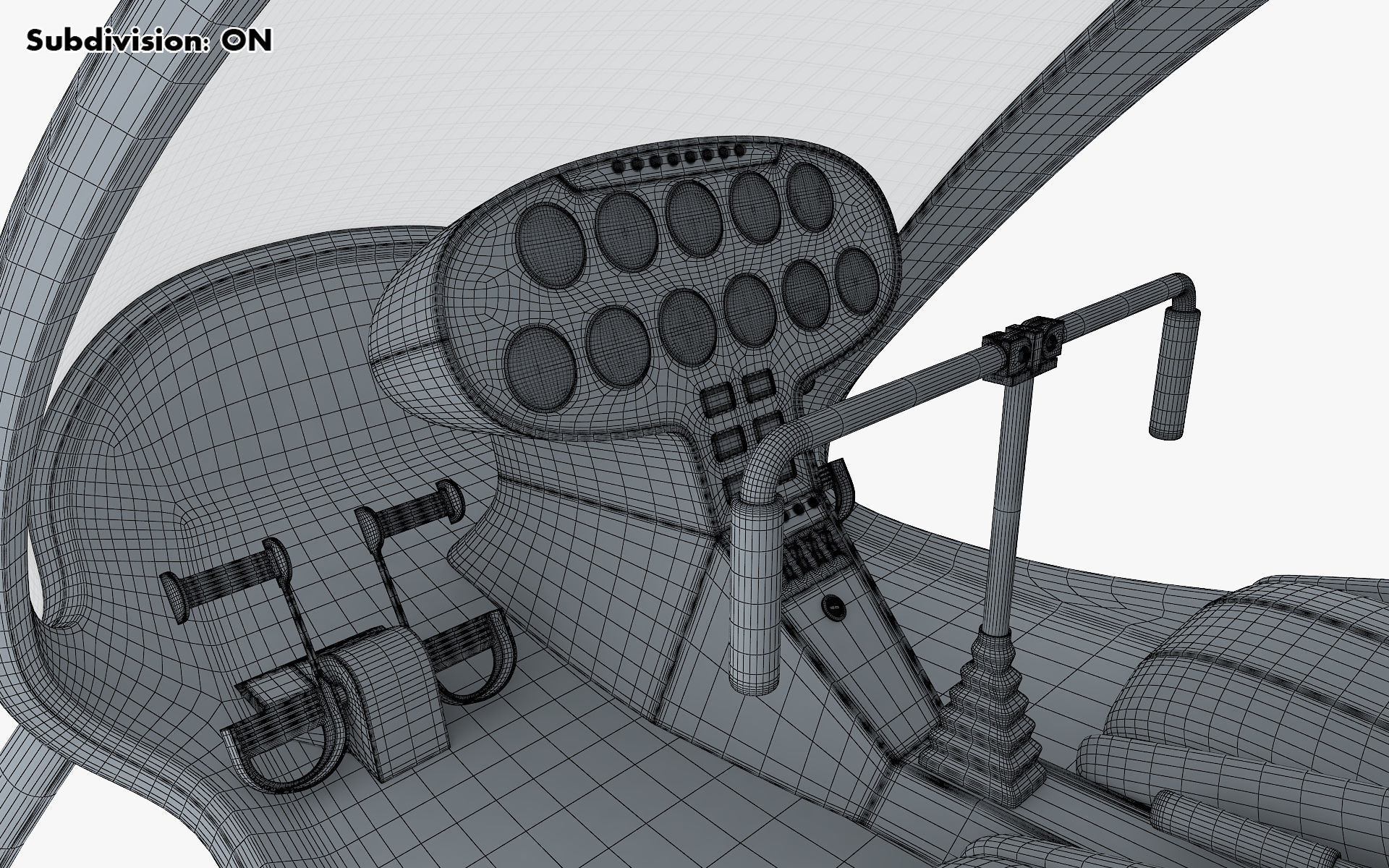 Generic Light Helicopter M 1 3D model_46