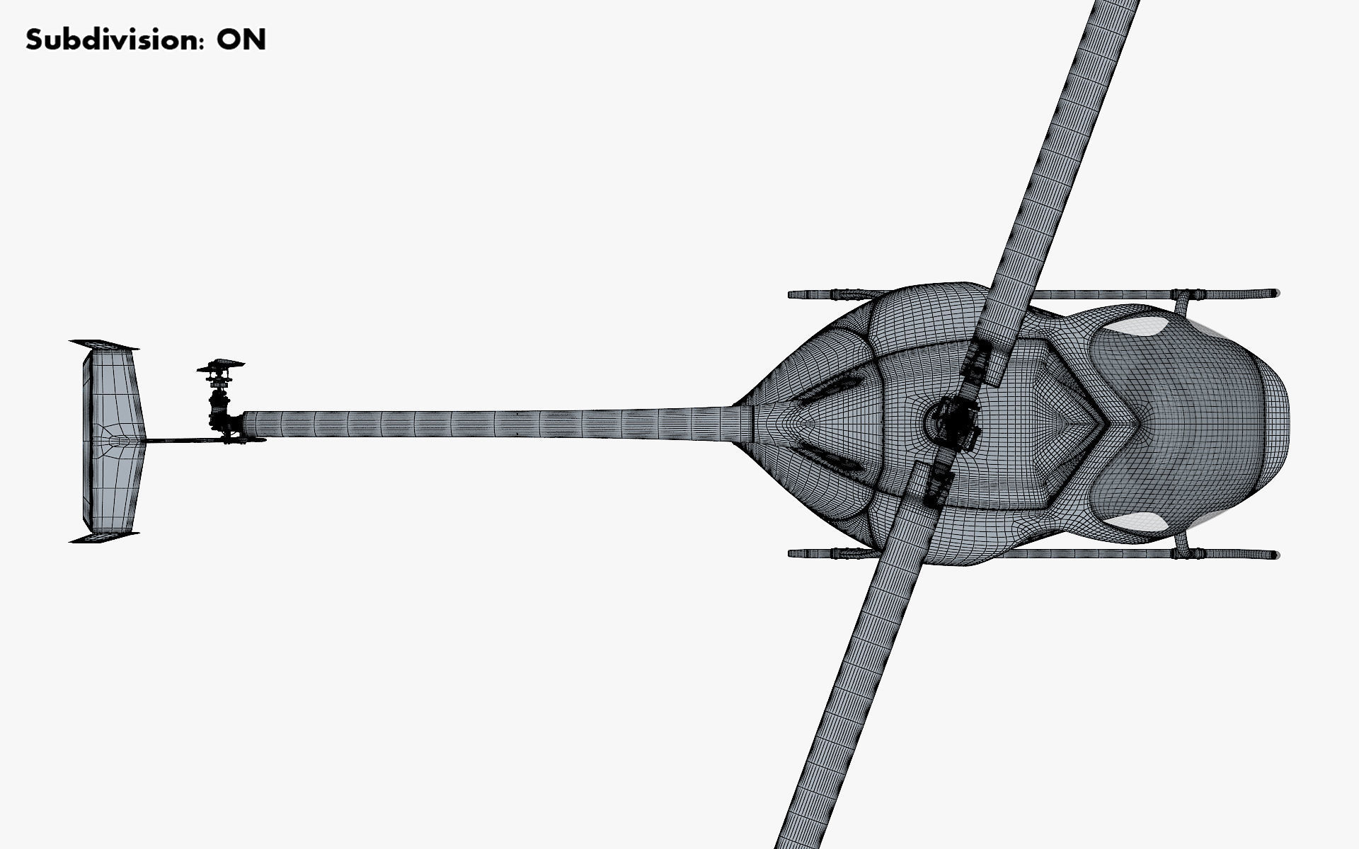 Generic Light Helicopter M 1 3D model_30