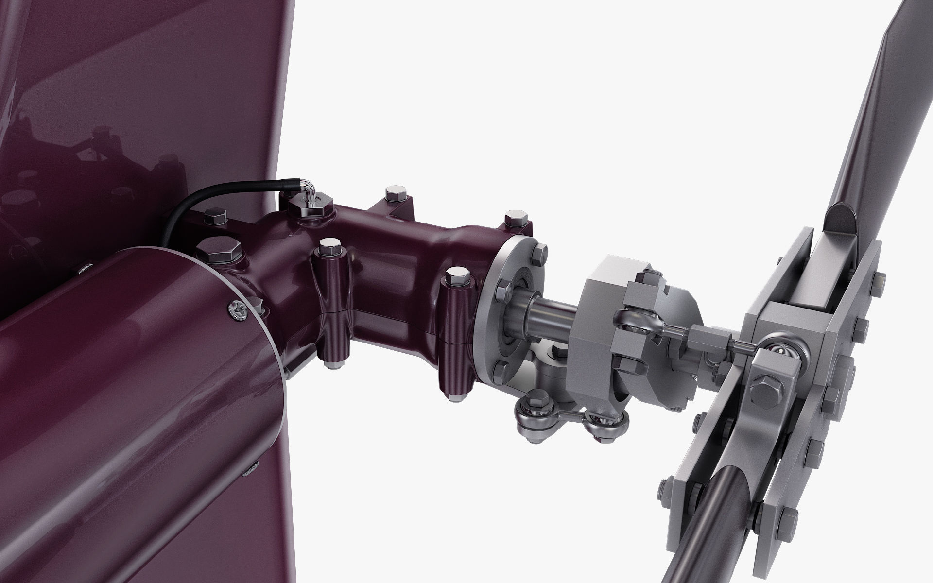 Generic Light Helicopter M 1 3D model_9