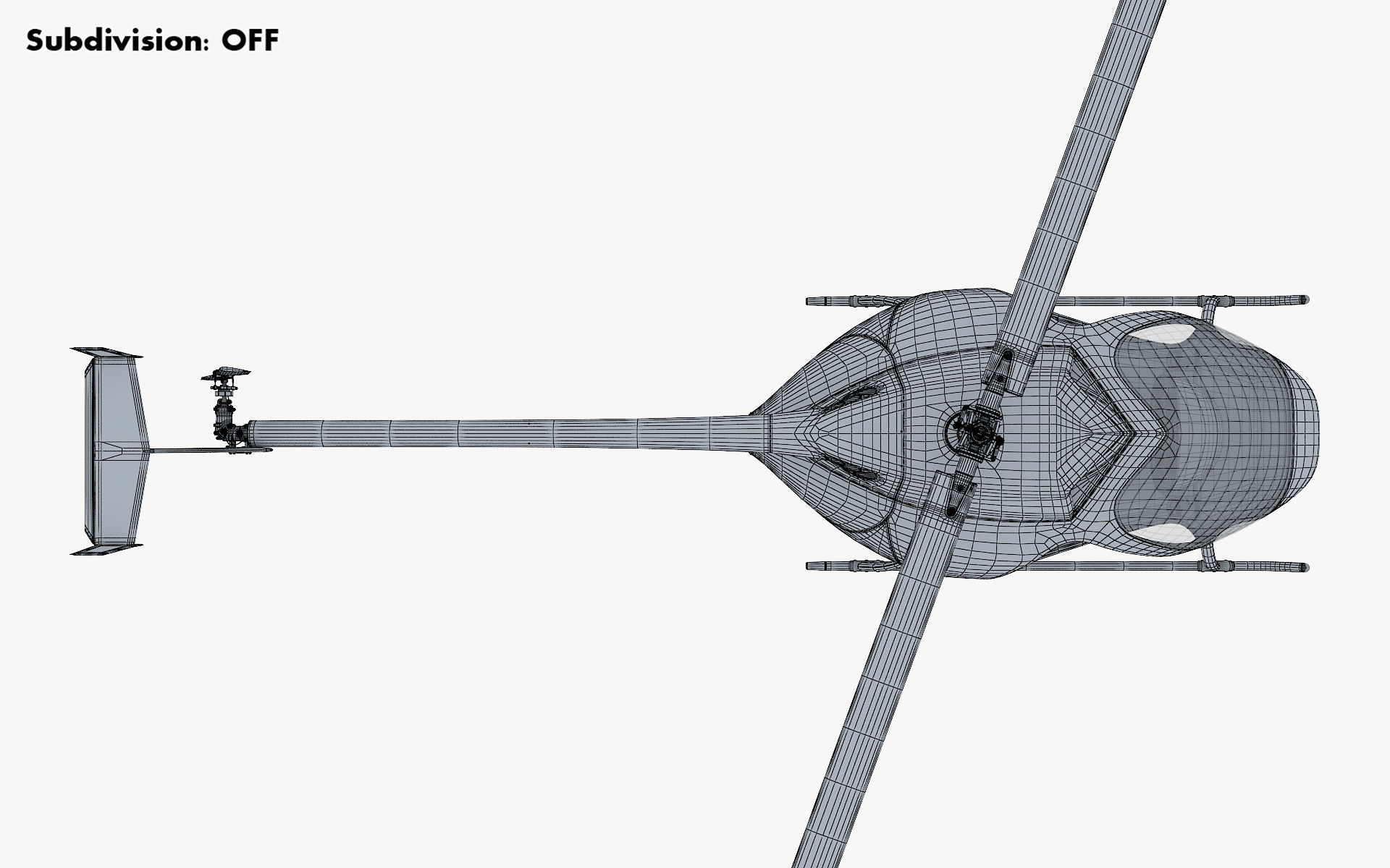 Generic Light Helicopter M 1 3D model_31