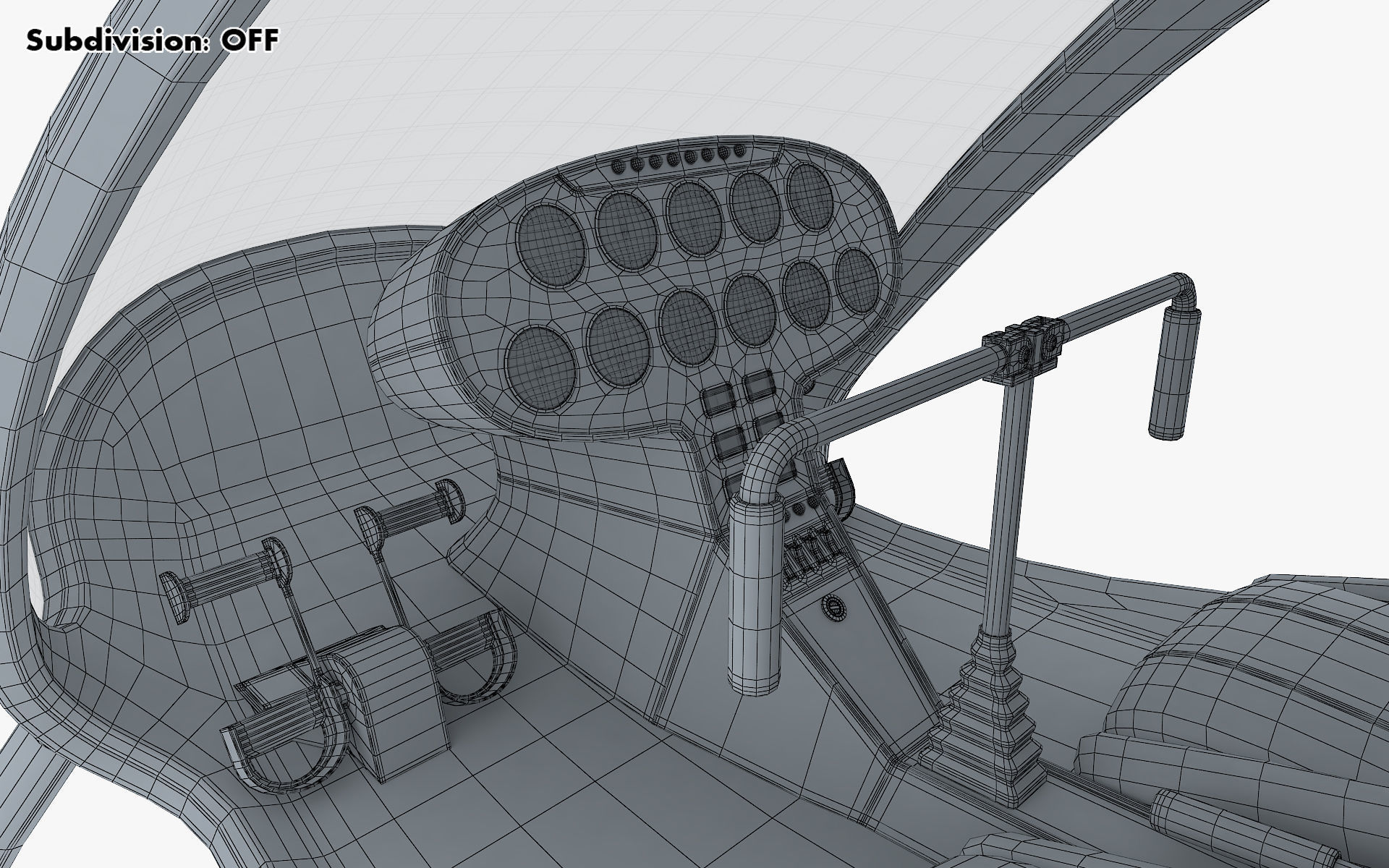 Generic Light Helicopter M 1 3D model_47