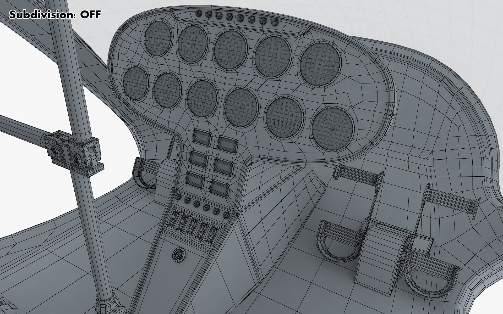 Generic Light Helicopter M 1 3D model_49