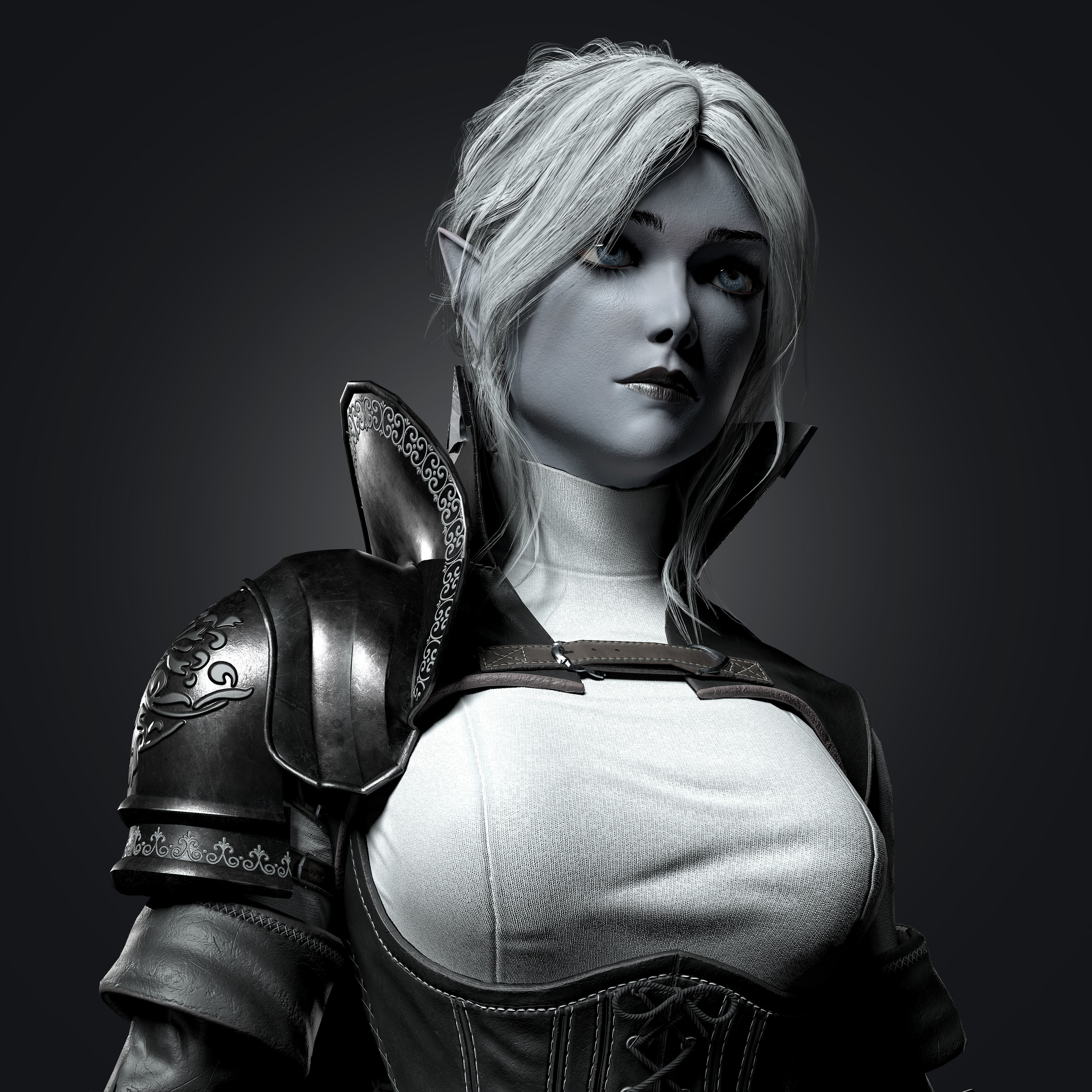 Templar Assassin - Game Ready Low-poly 3D model_6