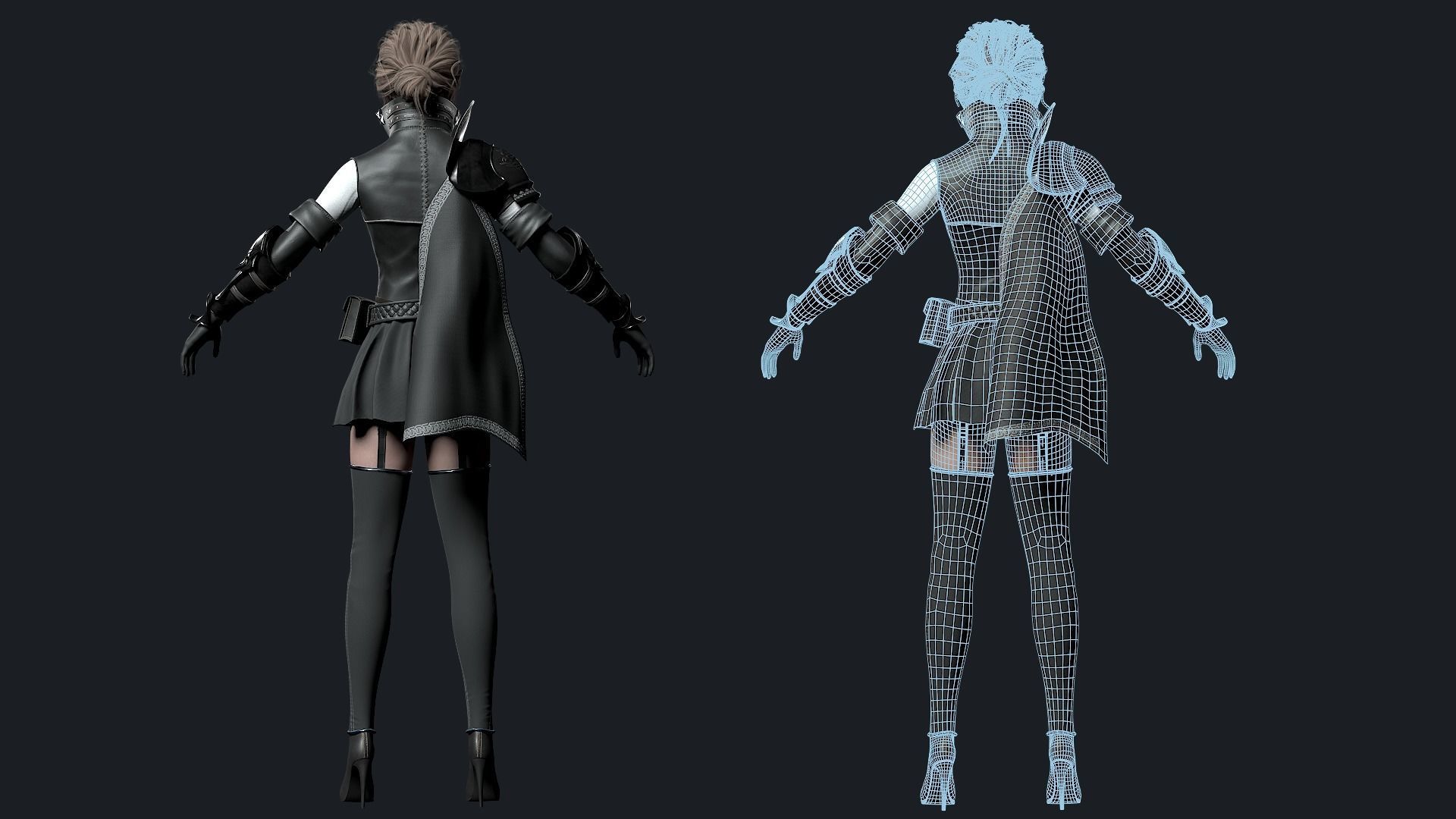 Templar Assassin - Game Ready Low-poly 3D model_10