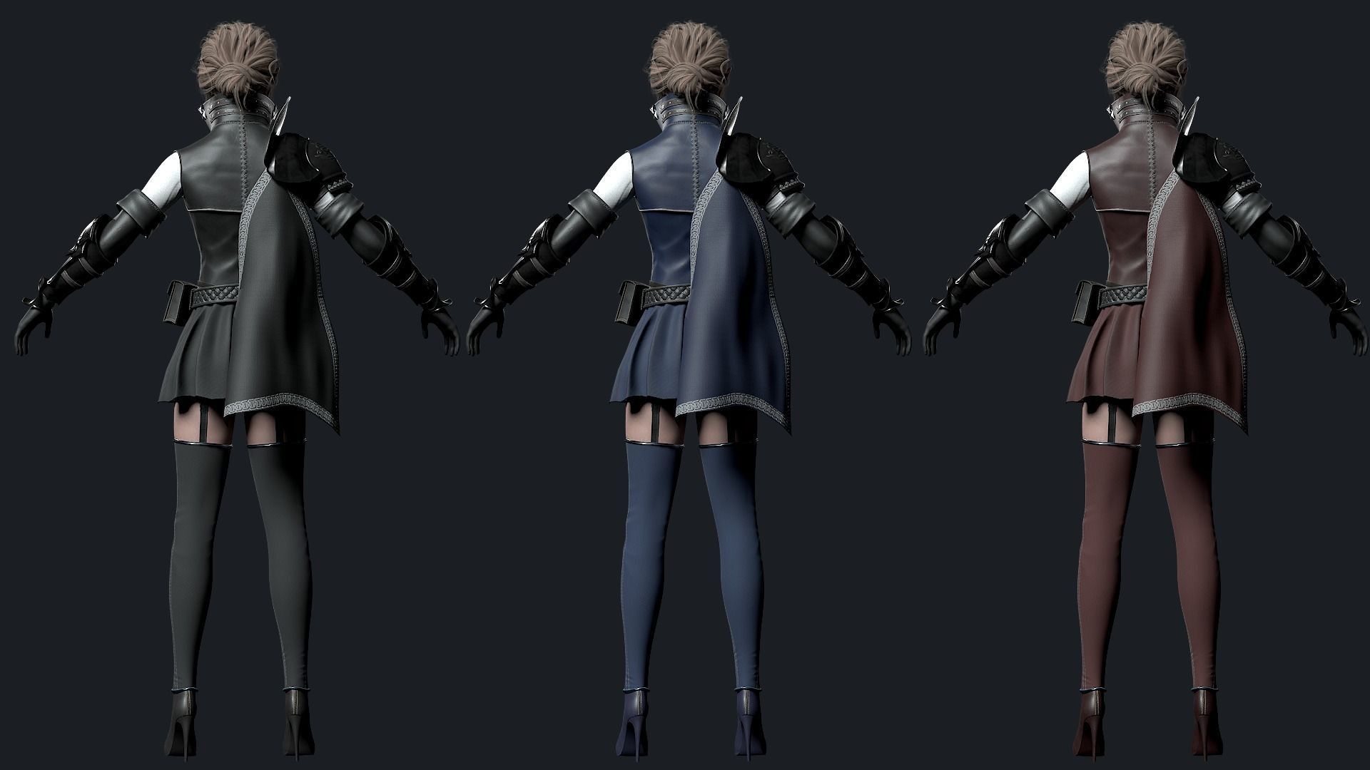 Templar Assassin - Game Ready Low-poly 3D model_12