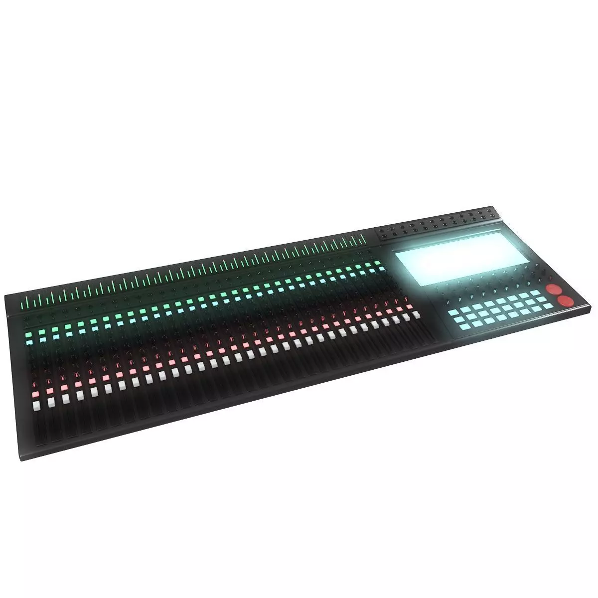 Mixing Console Low-poly 3D model_0