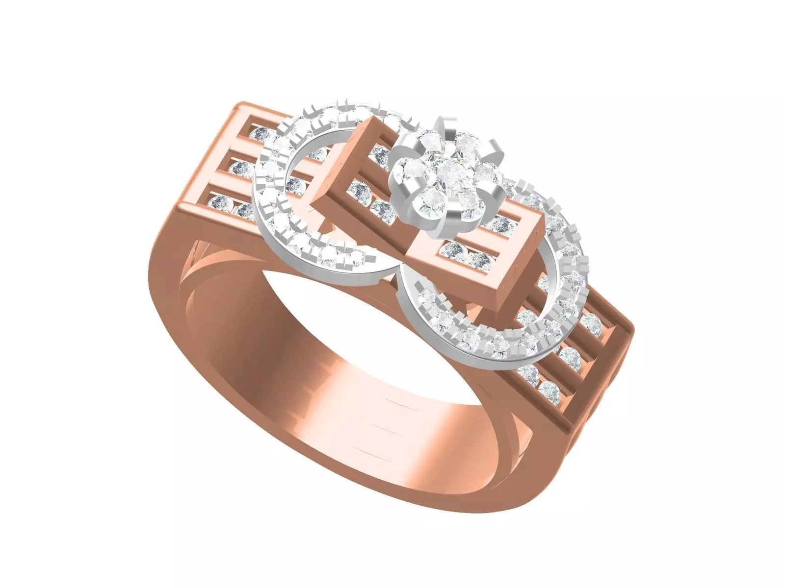 Women Cocktail Ring-25 3D print model