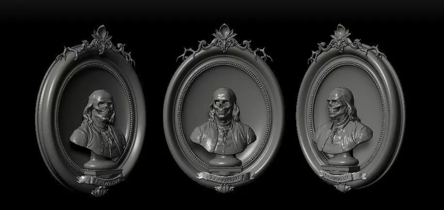 Benjamin Franklin 3D model