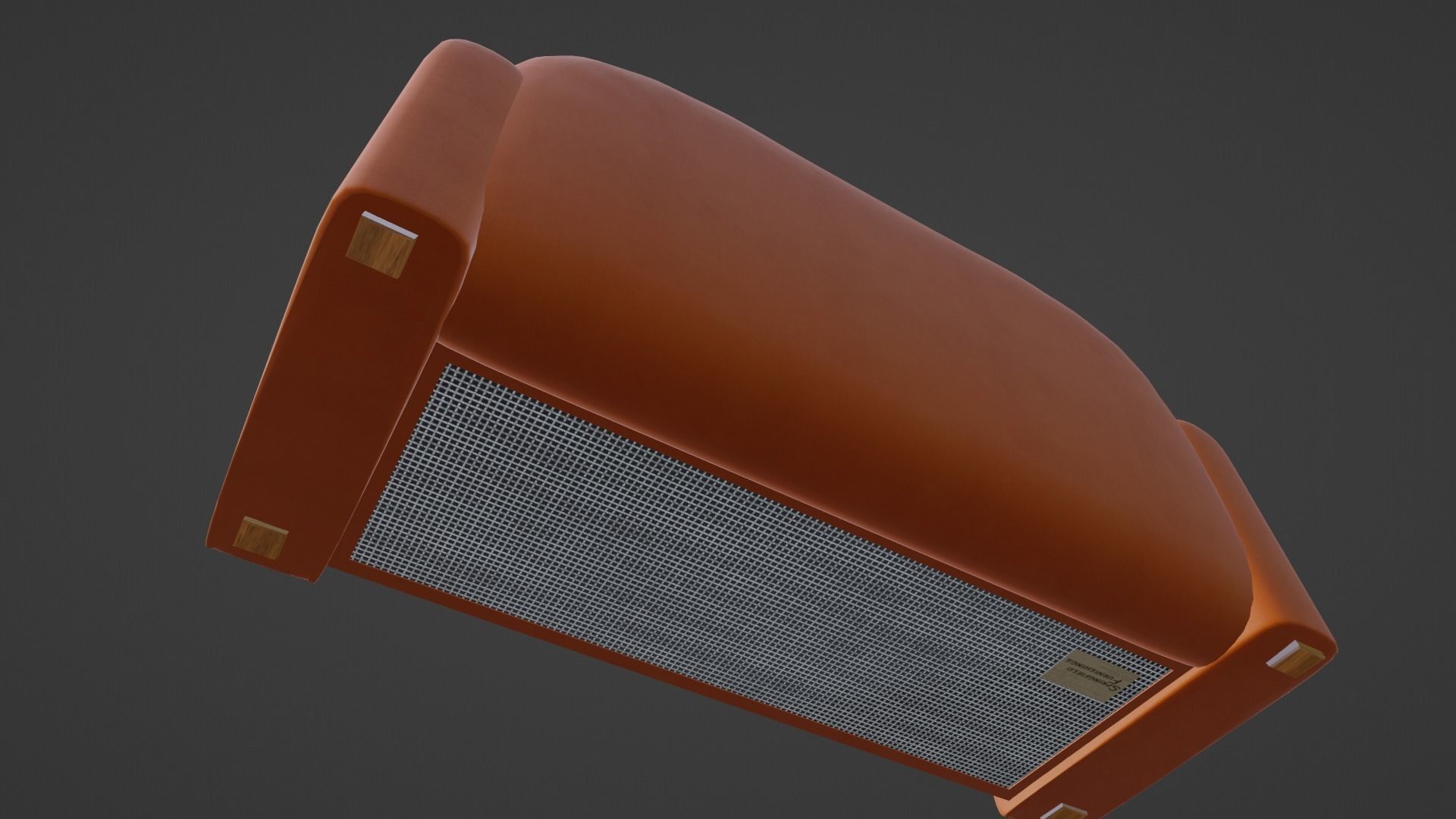 Simpsons TV Room Couch Free 3D model_3