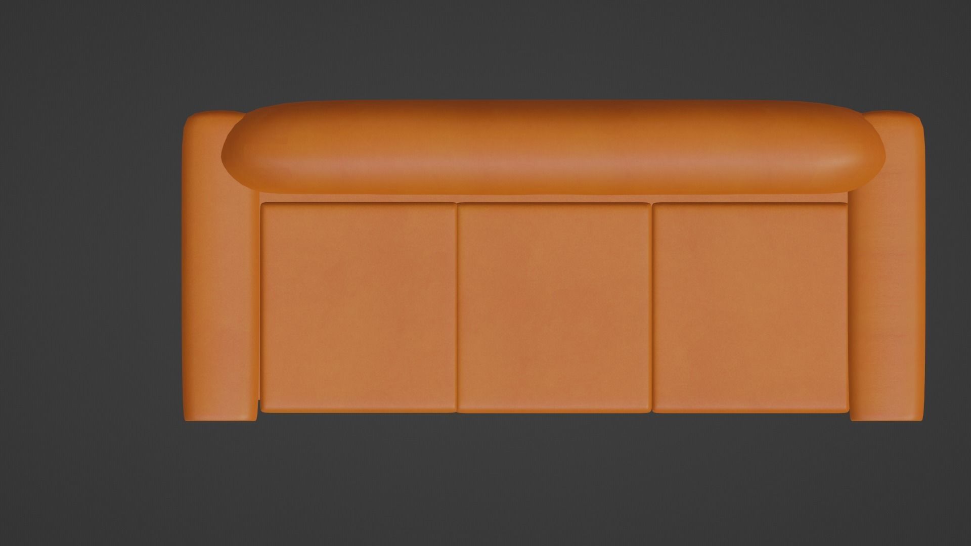 Simpsons TV Room Couch Free 3D model_4