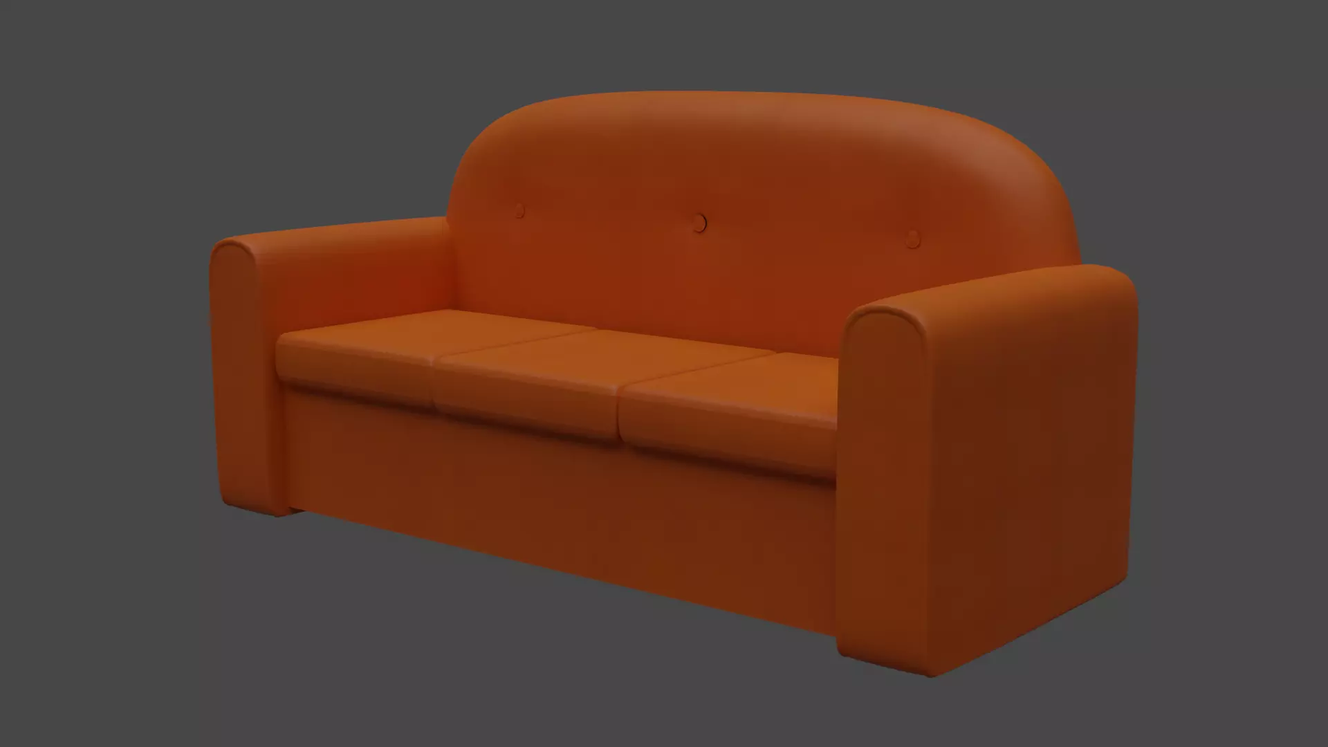 Simpsons TV Room Couch Free 3D model_0