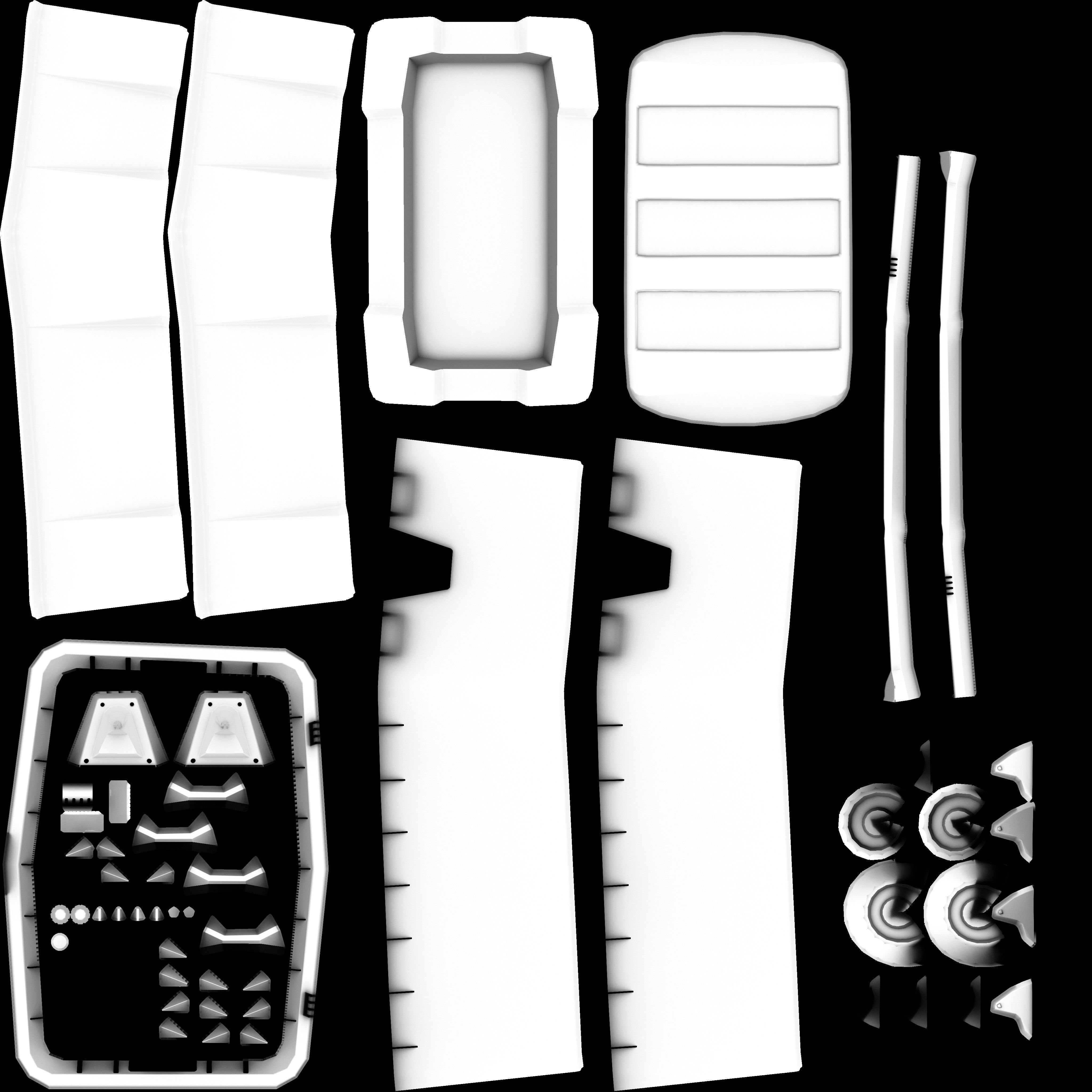 Public Dumbster Low-poly 3D model_14