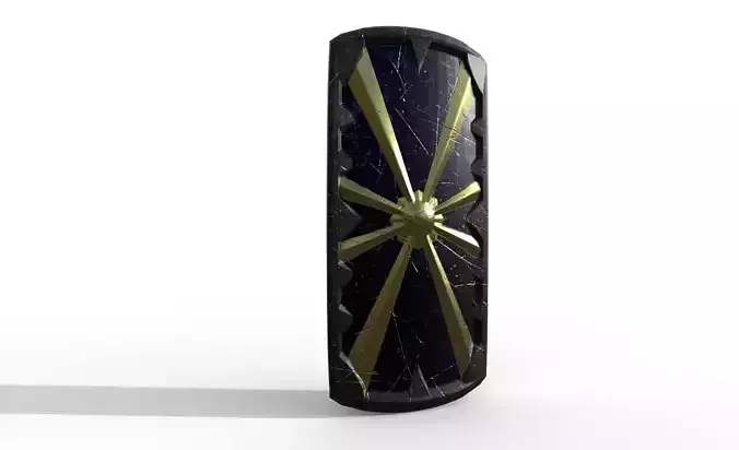 great shield Low-poly 3D model
