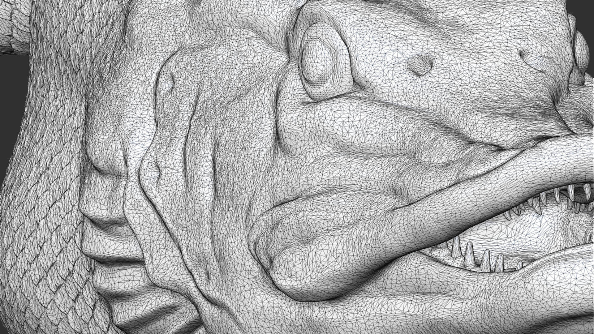 Pike fish on the base 3D print model_19