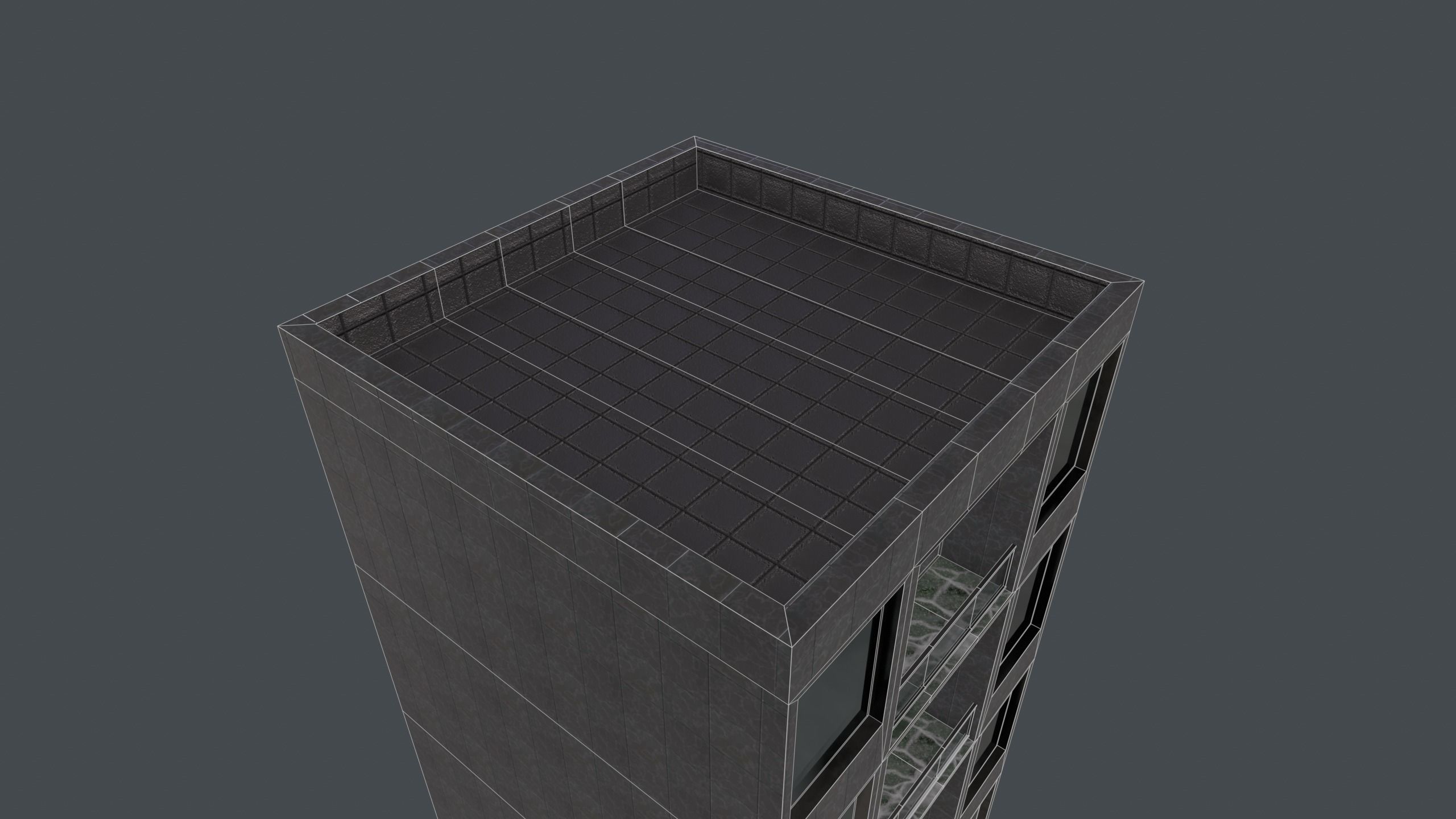 Building tall Low-poly 3D model_13