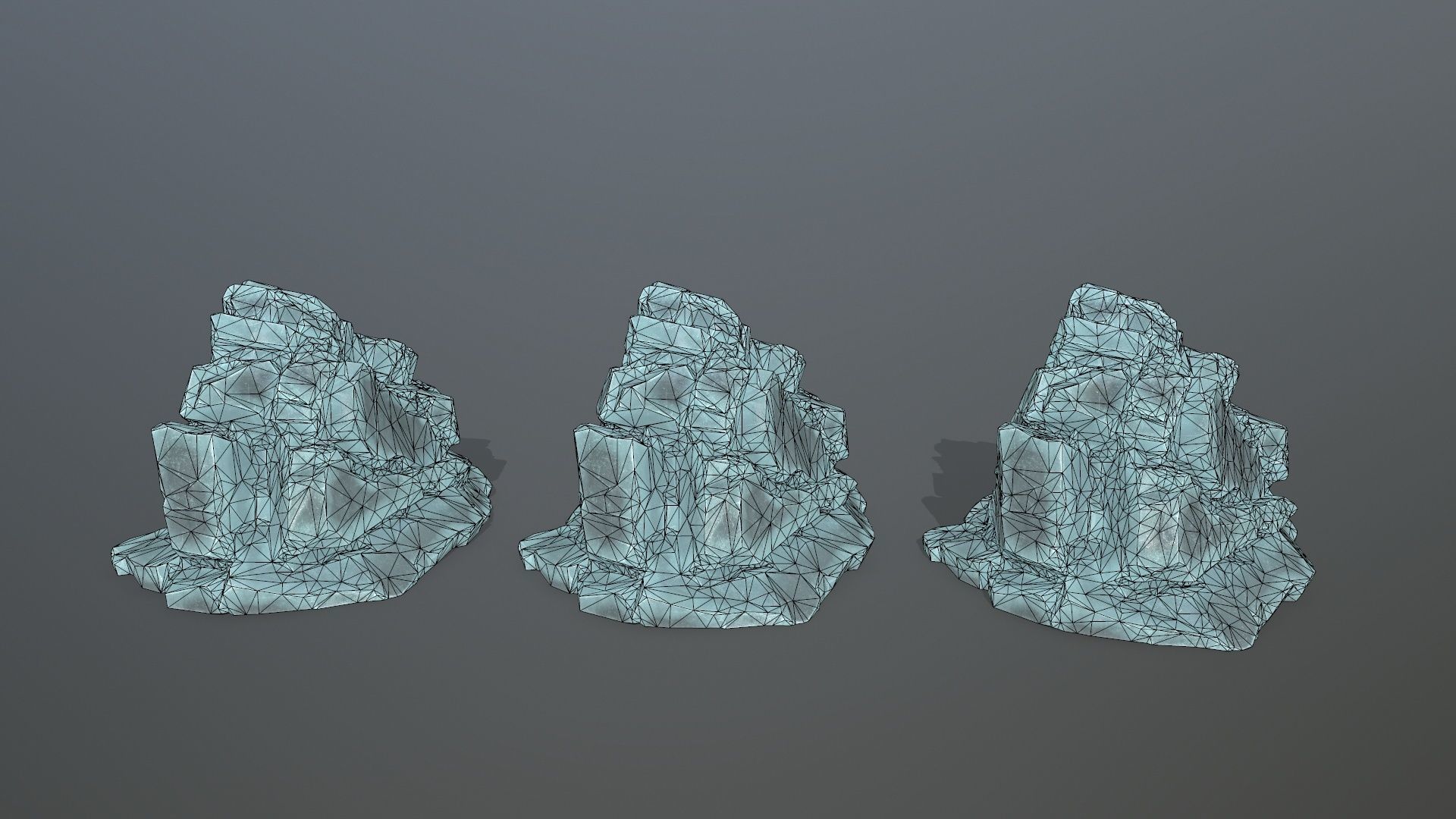 Ice Mountain Low-poly 3D model_18