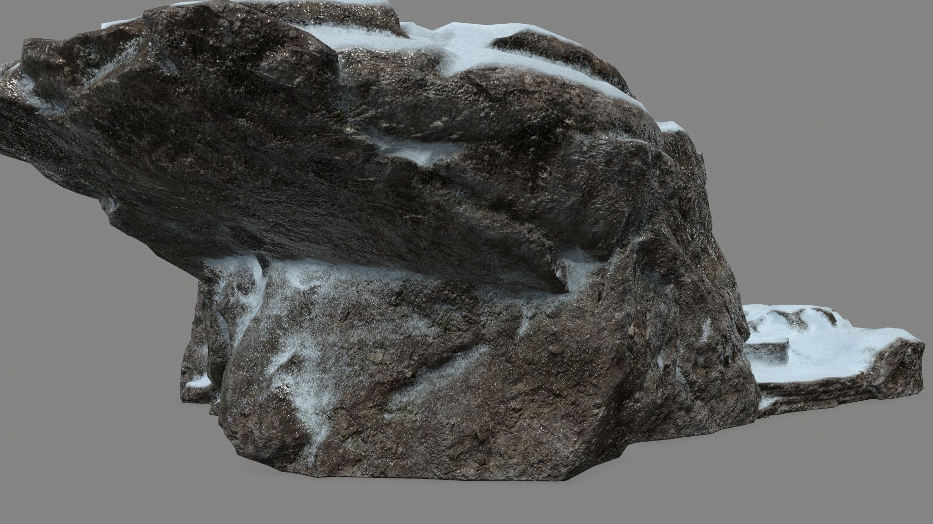 Snowy Ladder Low-poly 3D model_11