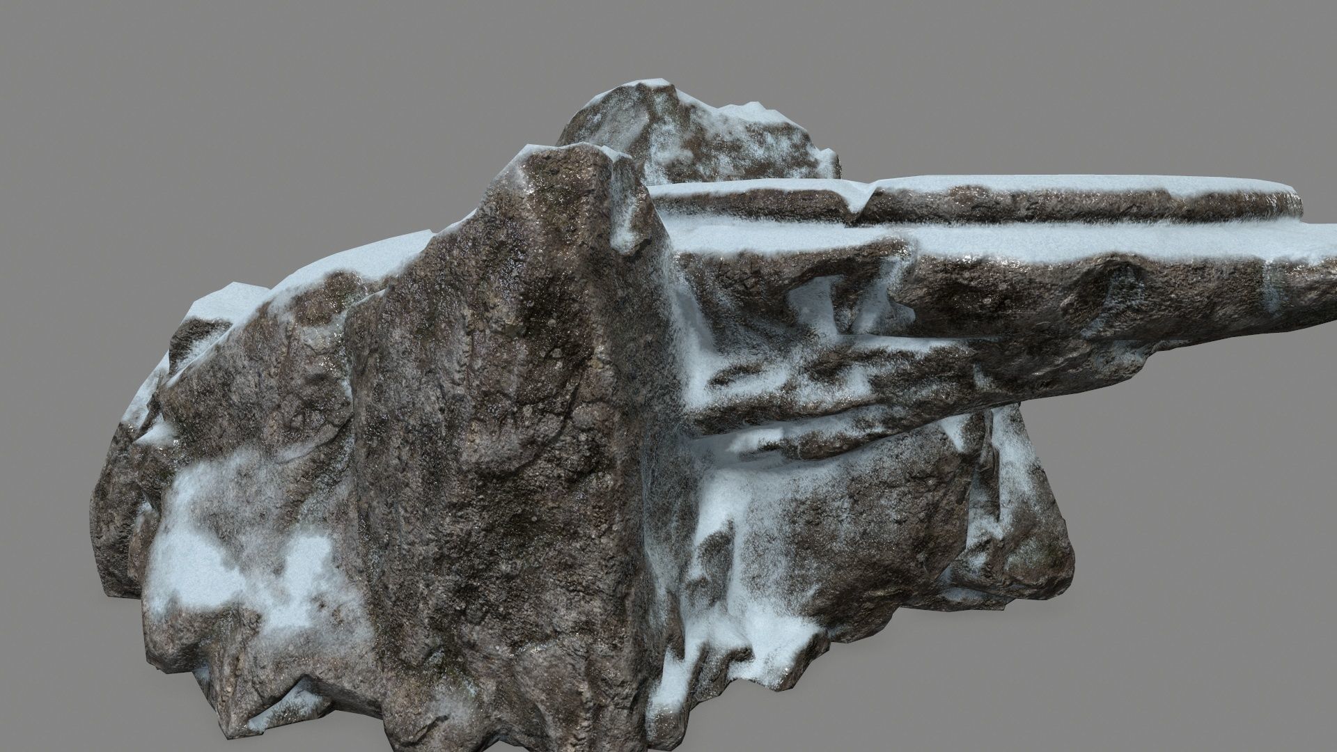 Snowy Ladder Low-poly 3D model_10