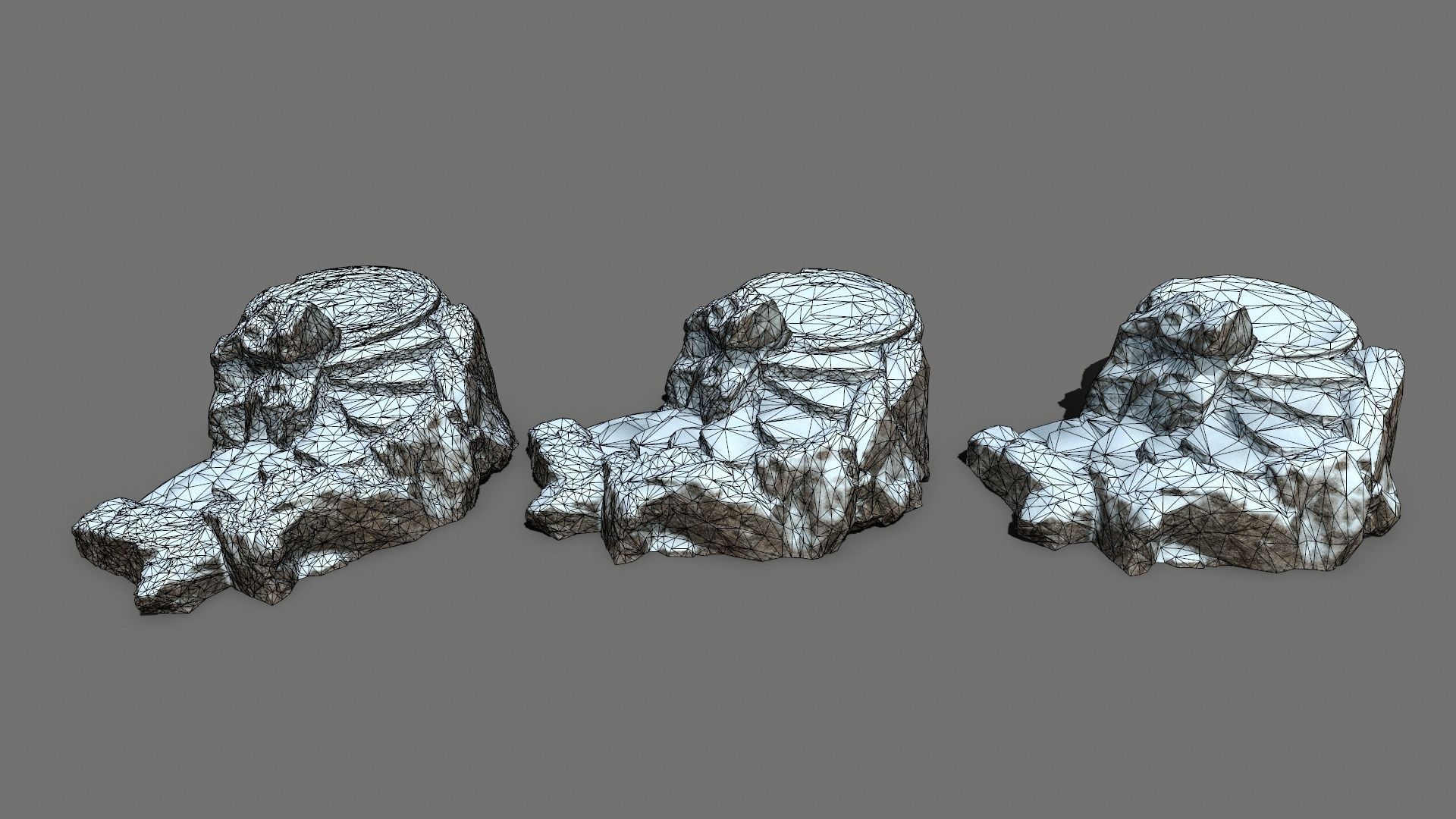 Snowy Ladder Low-poly 3D model_14