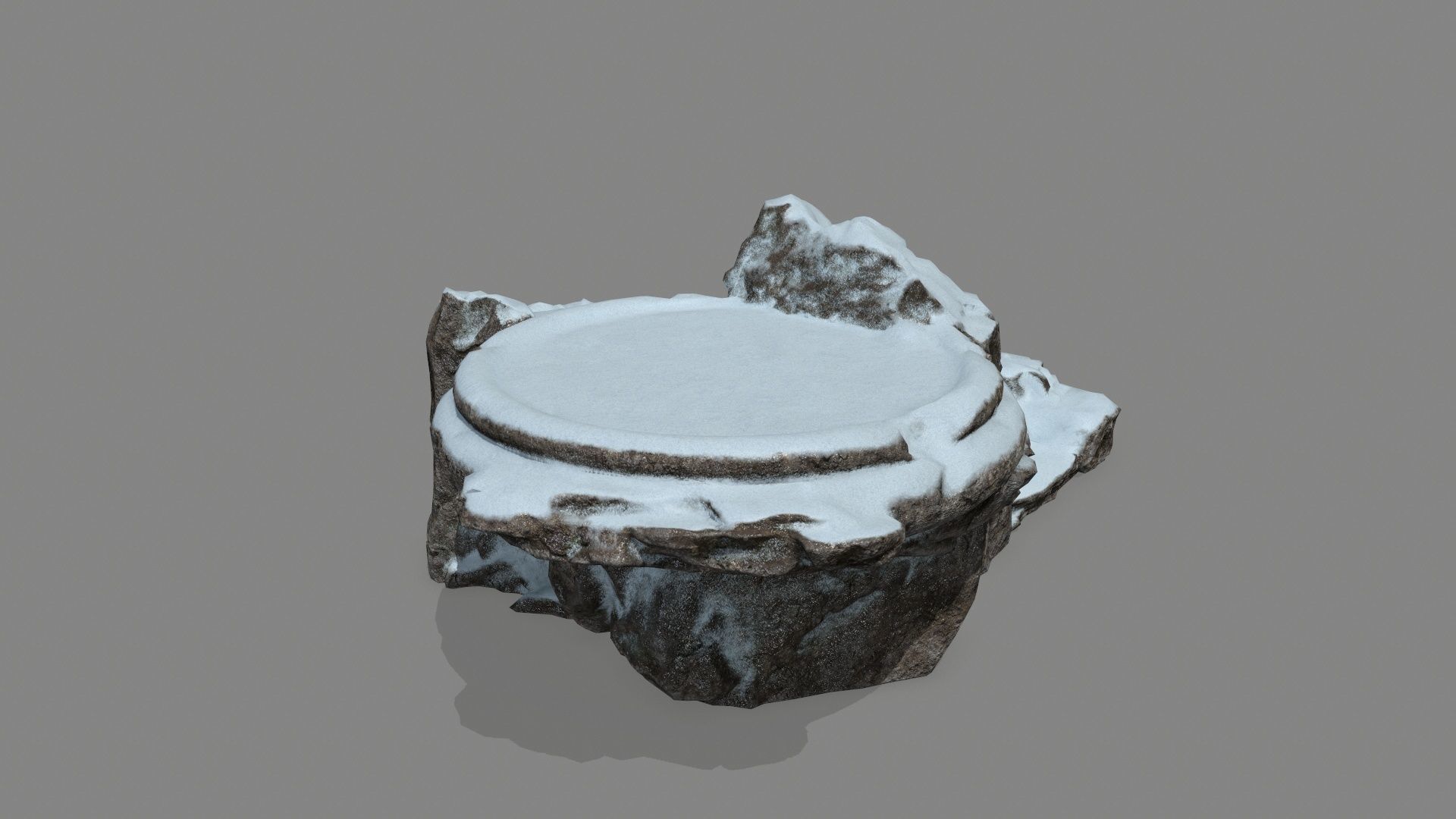 Snowy Ladder Low-poly 3D model_6