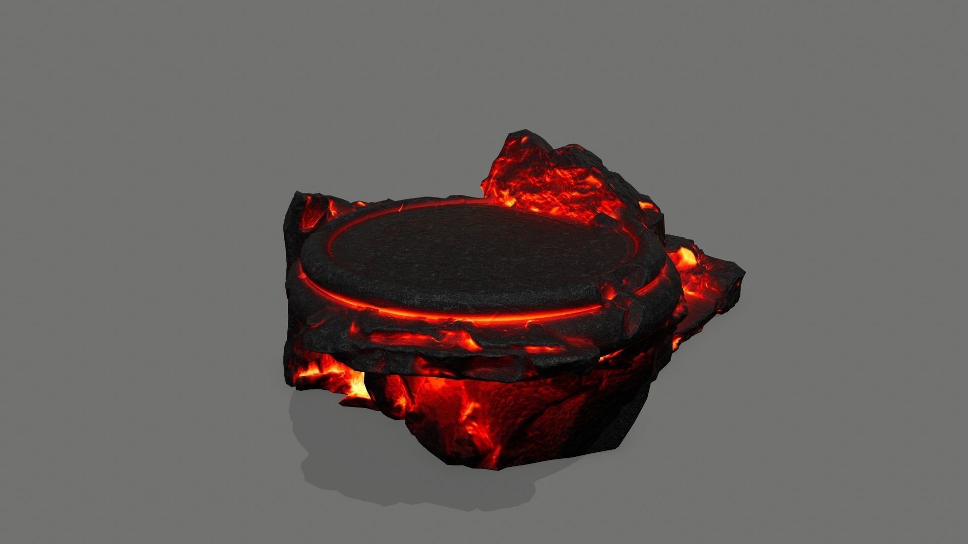 Volcanic Ladder Low-poly 3D model_6