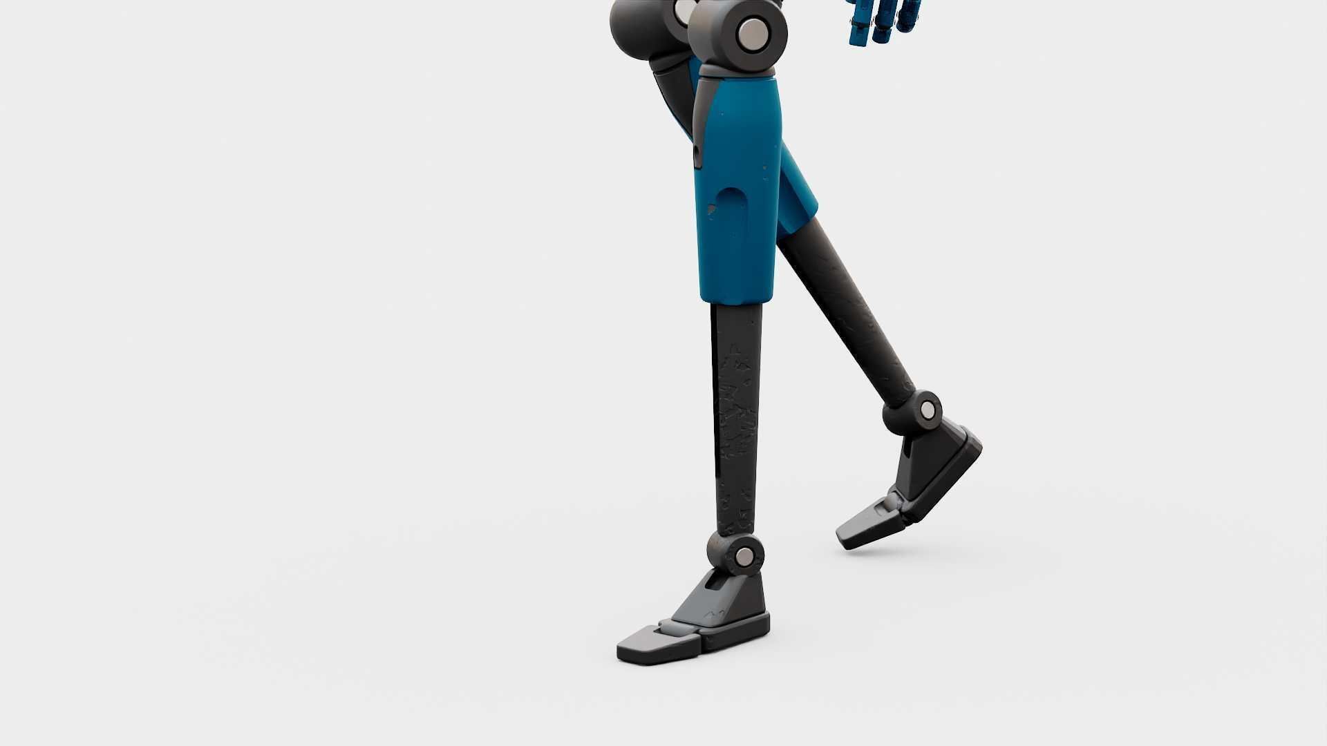 IMPERIAL PROTOCOL DROID RIGGED 3D model_27