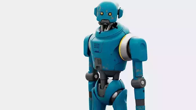 IMPERIAL PROTOCOL DROID RIGGED 3D model