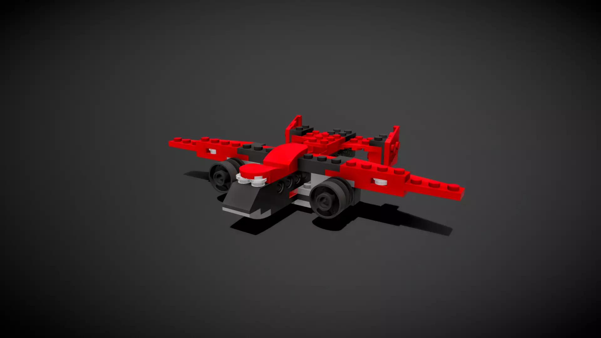 Lego Plane 3D model_0