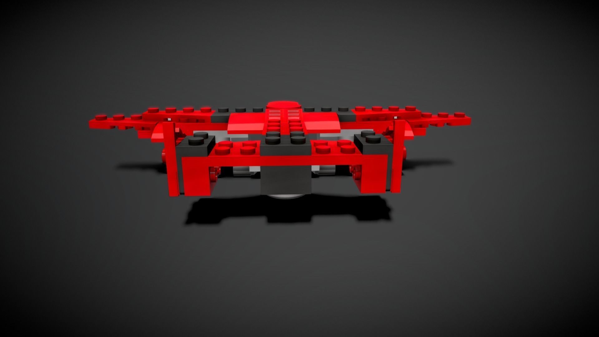Lego Plane 3D model_3