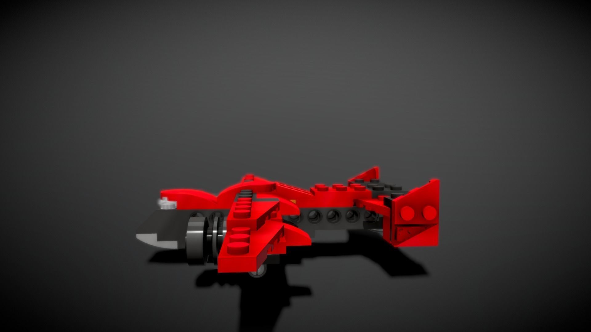 Lego Plane 3D model_5