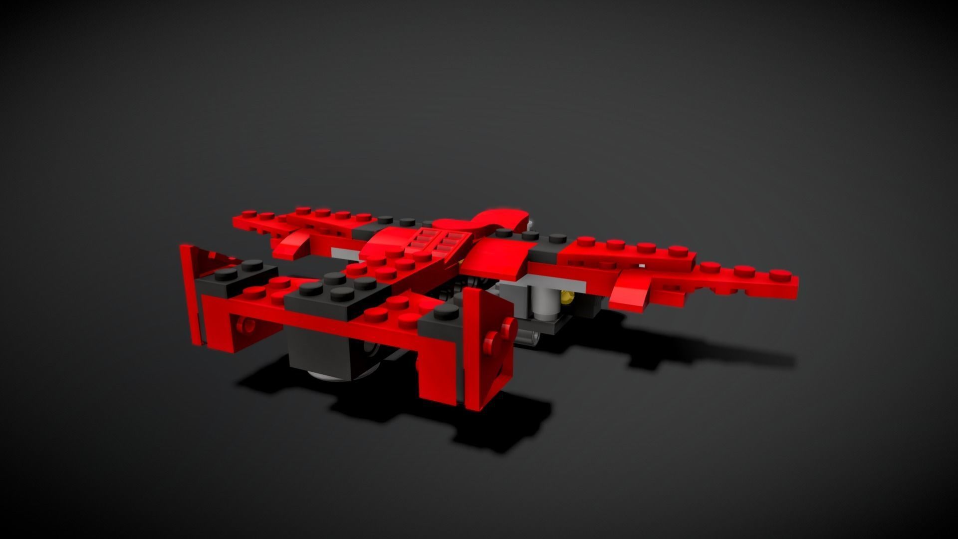 Lego Plane 3D model_7