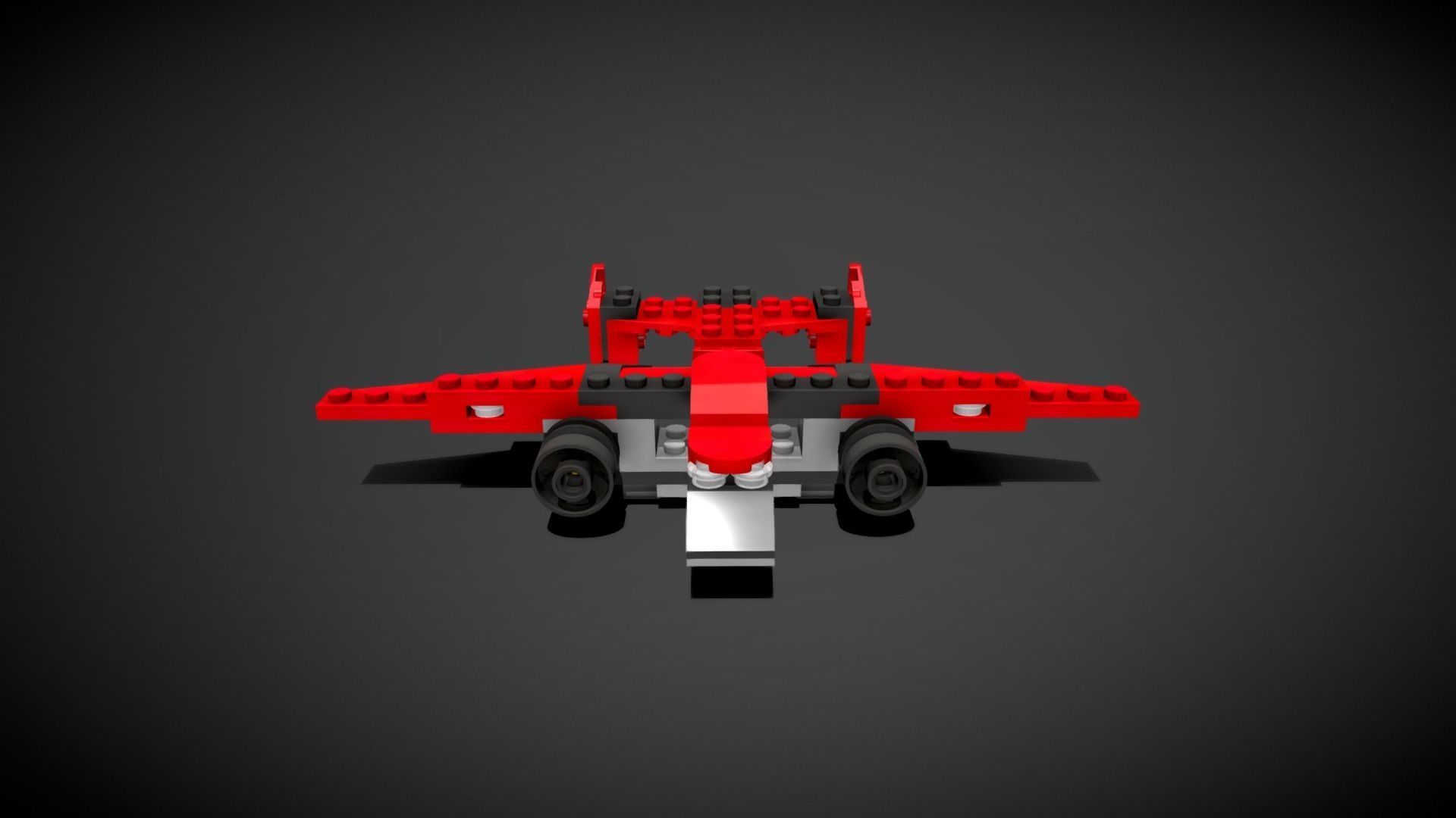 Lego Plane 3D model_2