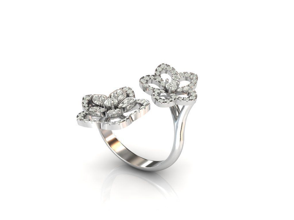 ring flower 3D print model_1