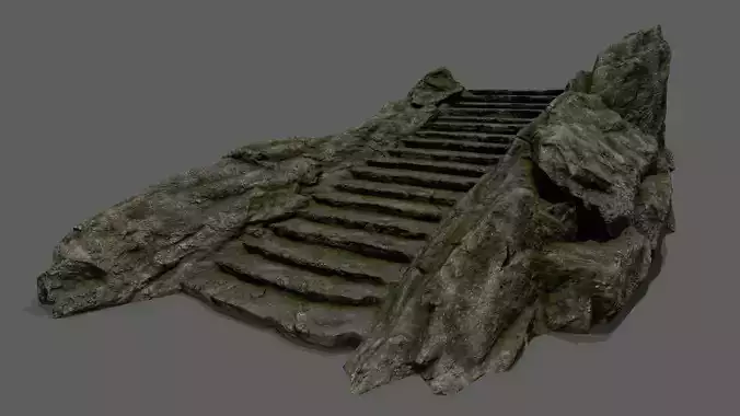 Stairs rock staircase